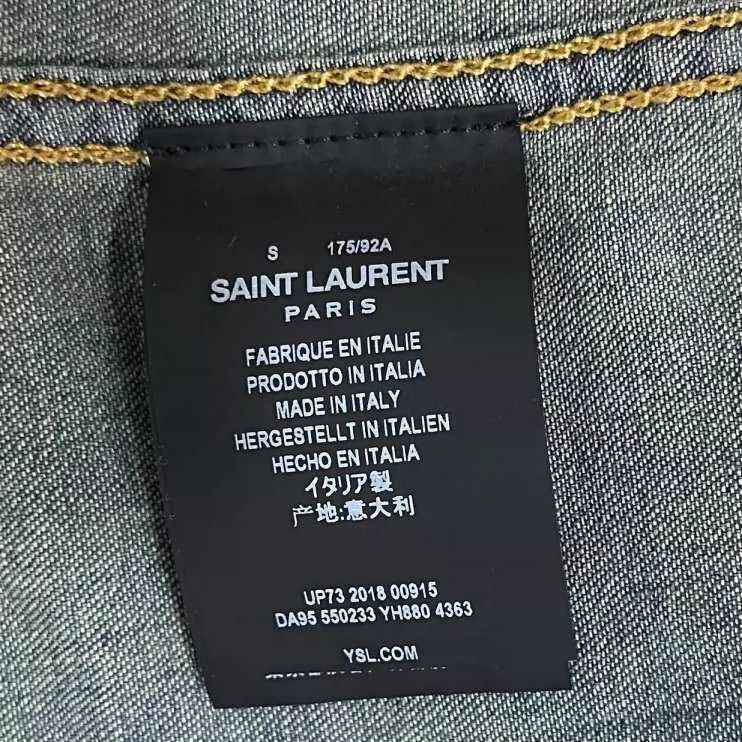 Saint Laurent Paris Saint Laurent Paris Make an old Jean sleeveless waistcoat v Size US S / EU 44-46 / 1 - 5 Thumbnail