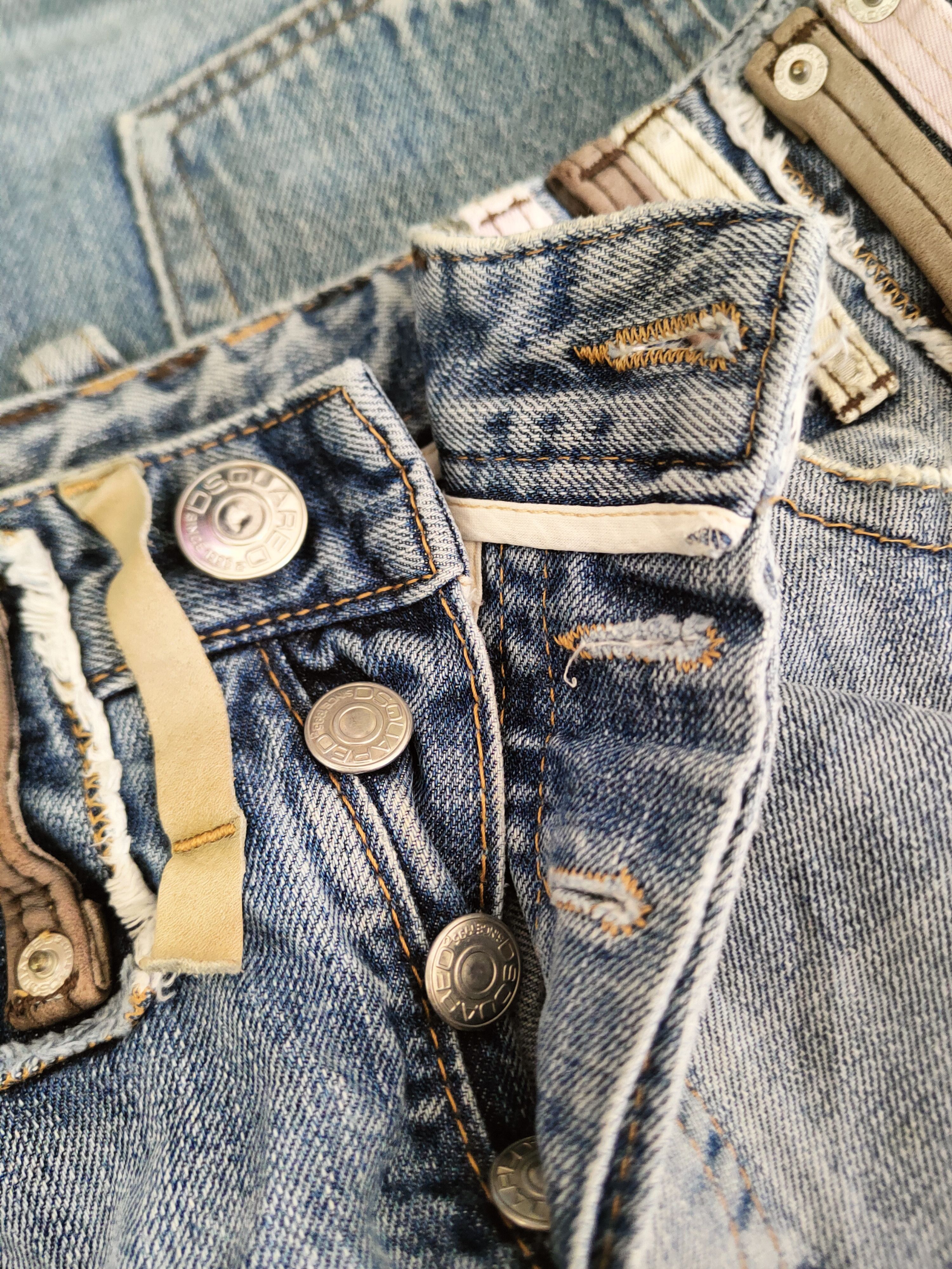 Dsquared2 D Dsquared2 Blue Distressed Ripped Jeans #S2909 Size US 30 / EU 46 - 15 Thumbnail