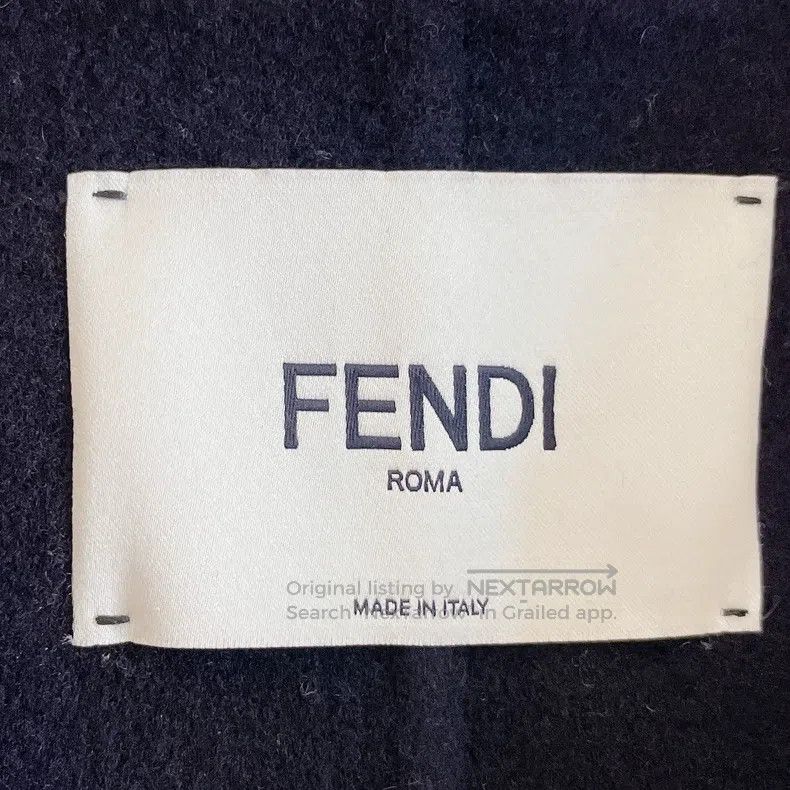 Fendi Fendi Classic fur pocket black cloak coat Size S / US 4 / IT 40 - 7 Thumbnail