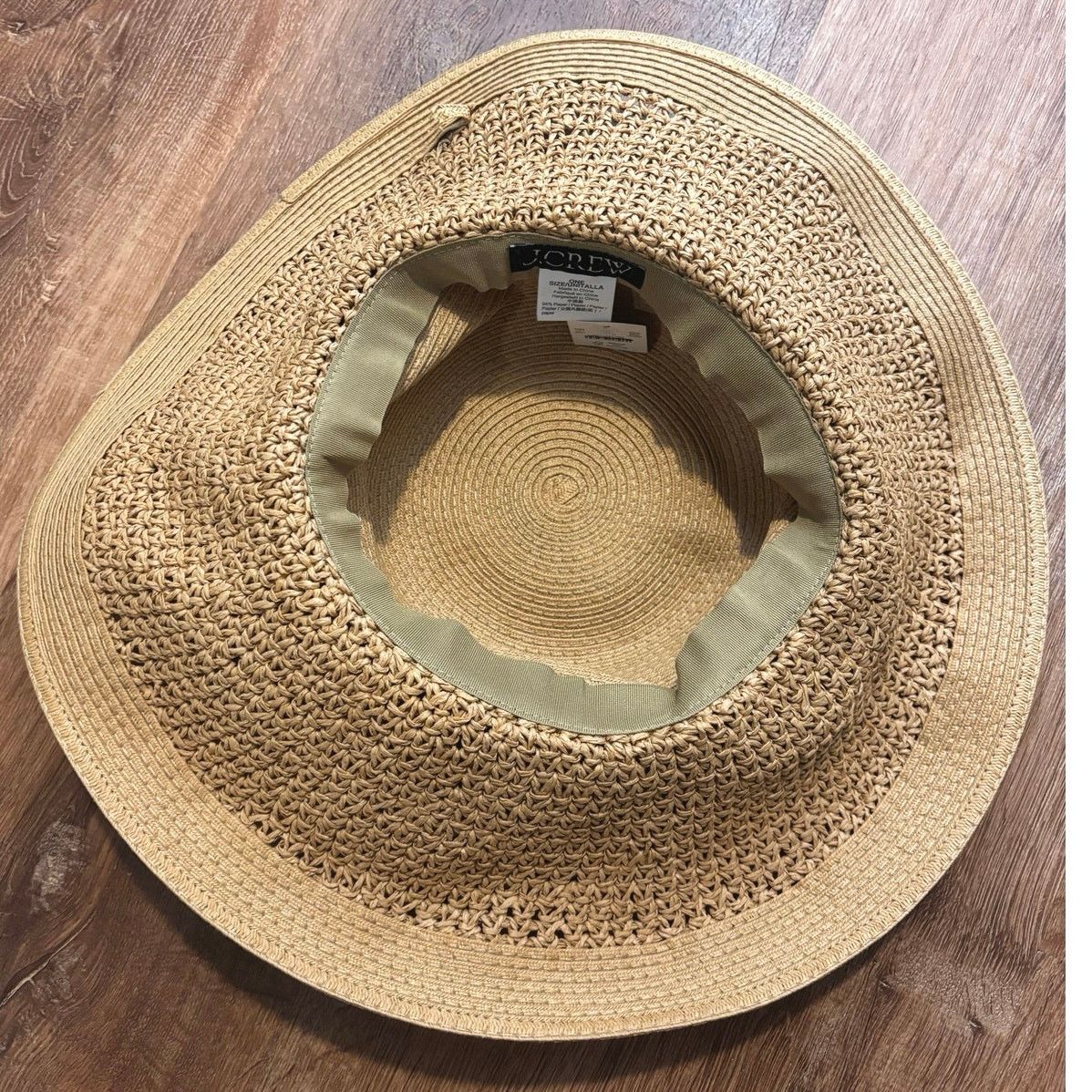J.Crew NWT J.Crew Textured Summer Straw Hat In Dusty Dune Size ONE SIZE - 4 Thumbnail