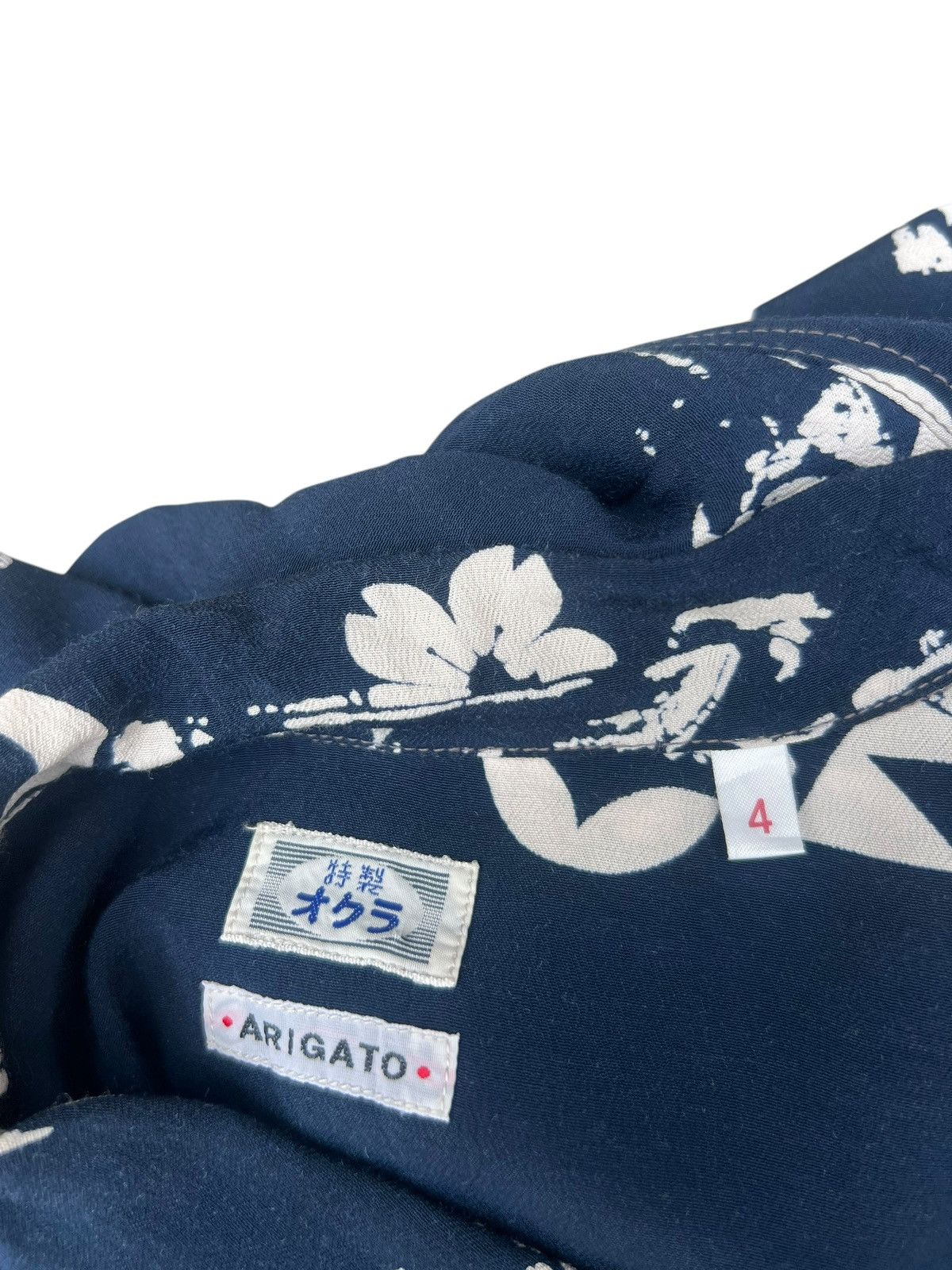 Blue Blue Japan Blue Blue Special Okra Indigo Dyed Hawaiian Shirt Size 4 Size US XL / EU 56 / 4 - 23 Thumbnail