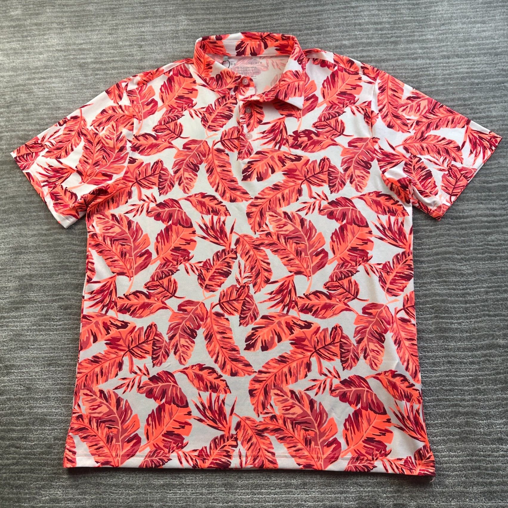 Under Armour Under Armour Polo Shirt Mens L Orange Floral Golf All Over Print Playoff Size US L / EU 52-54 / 3 - 2 Thumbnail