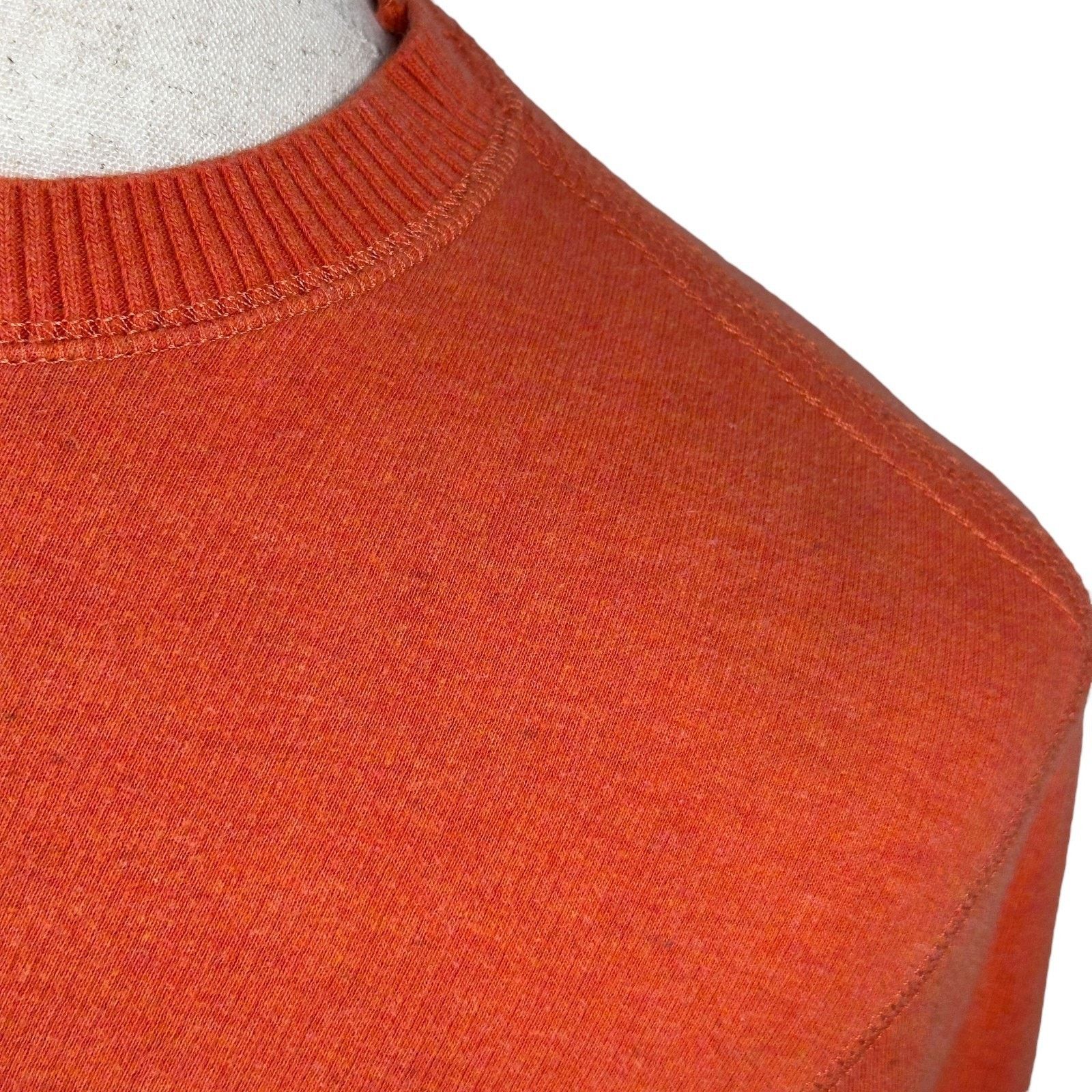 Relwen Relwen Sweater Men Small Orange Cotton Lightweight Pullover Size US S / EU 44-46 / 1 - 3 Thumbnail