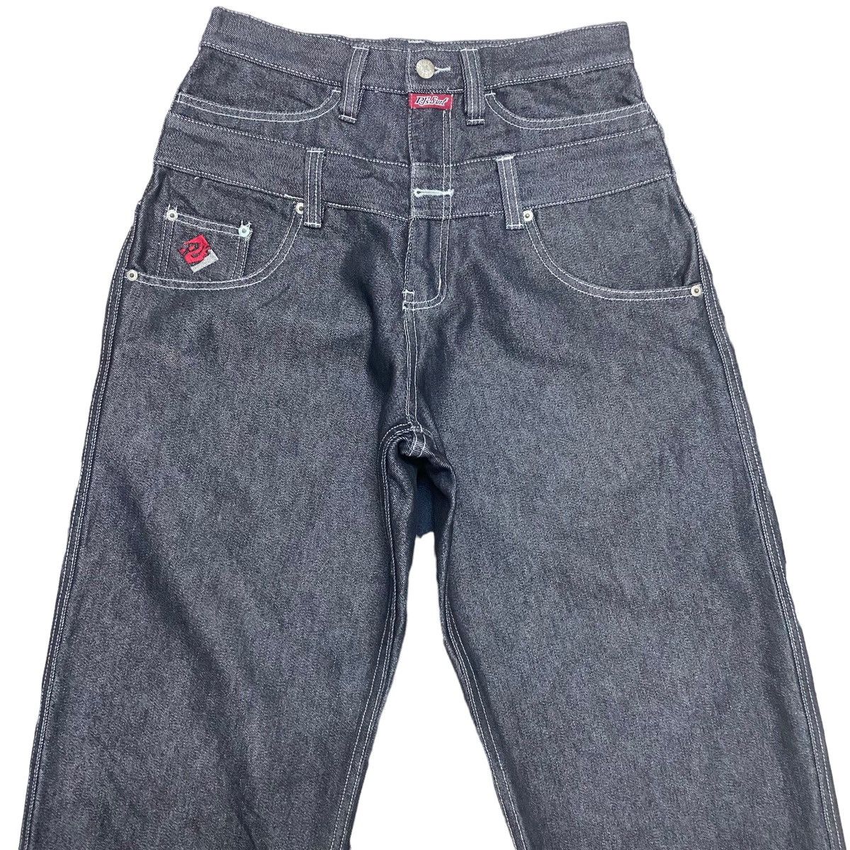 JNCO Vintage PJ Surf Denim Double Waist Baggy Pants Size US 29 - 3 Thumbnail