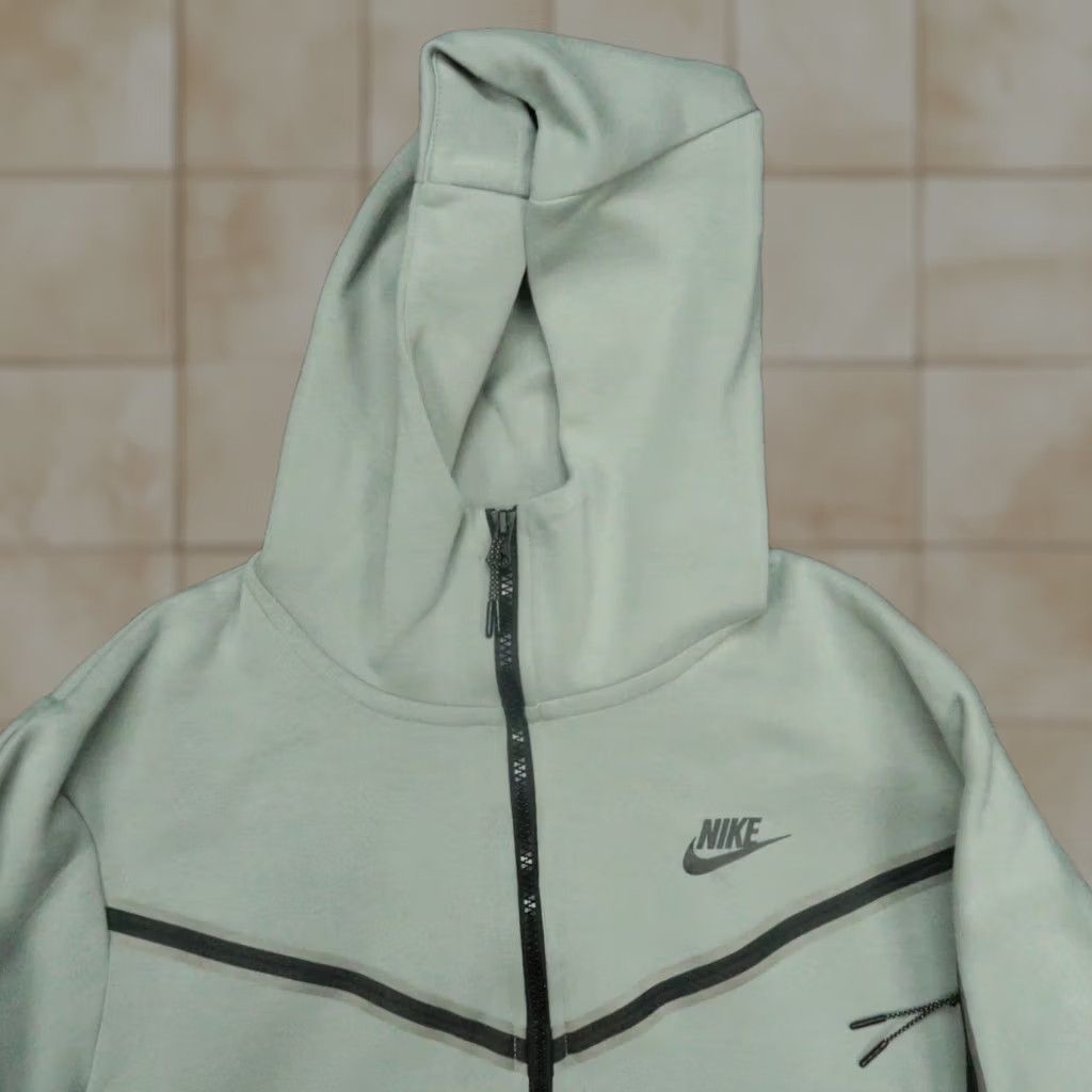 Nike Nike Hoodie Mens Mica Green Full Zip Tech Fleece Windrunner NSW Weather Jacket Size US M / EU 48-50 / 2 - 1 Thumbnail