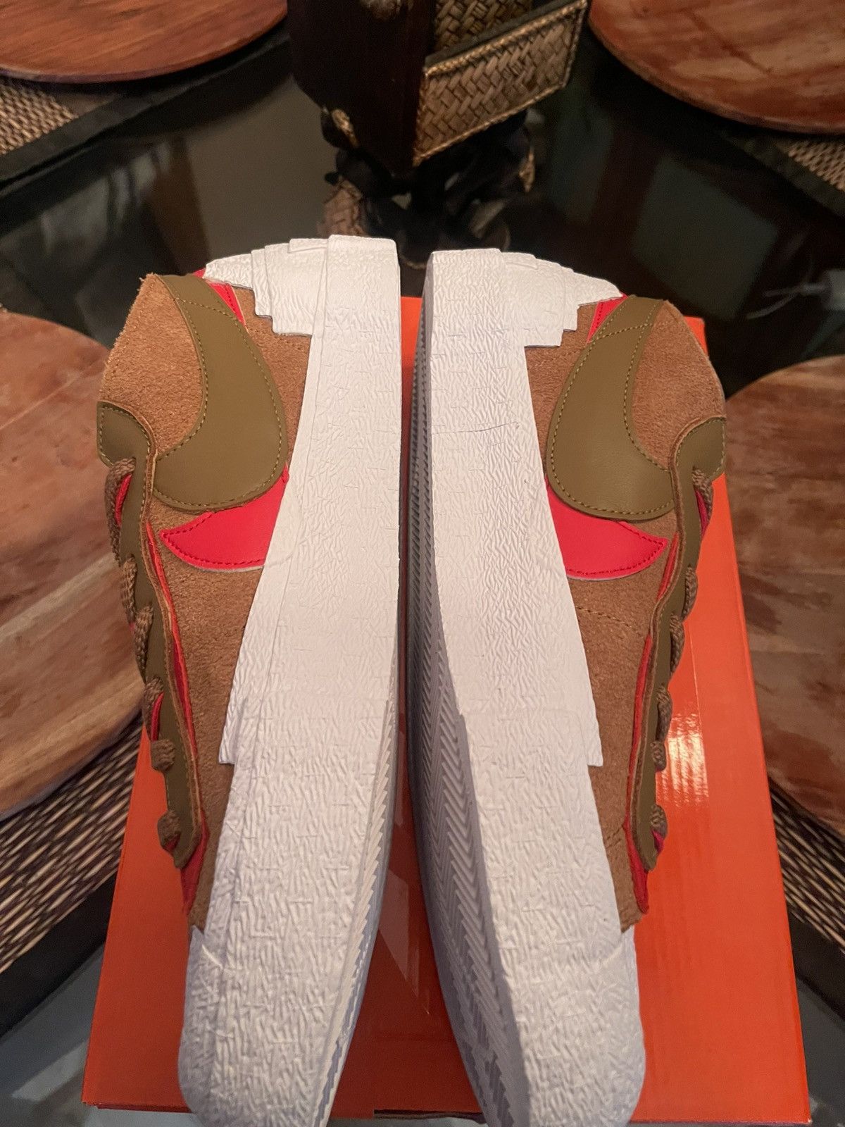 Nike × Sacai Nike x Sacai Blazer Low “British Tan” Size US 12 / EU 45 - 4 Thumbnail