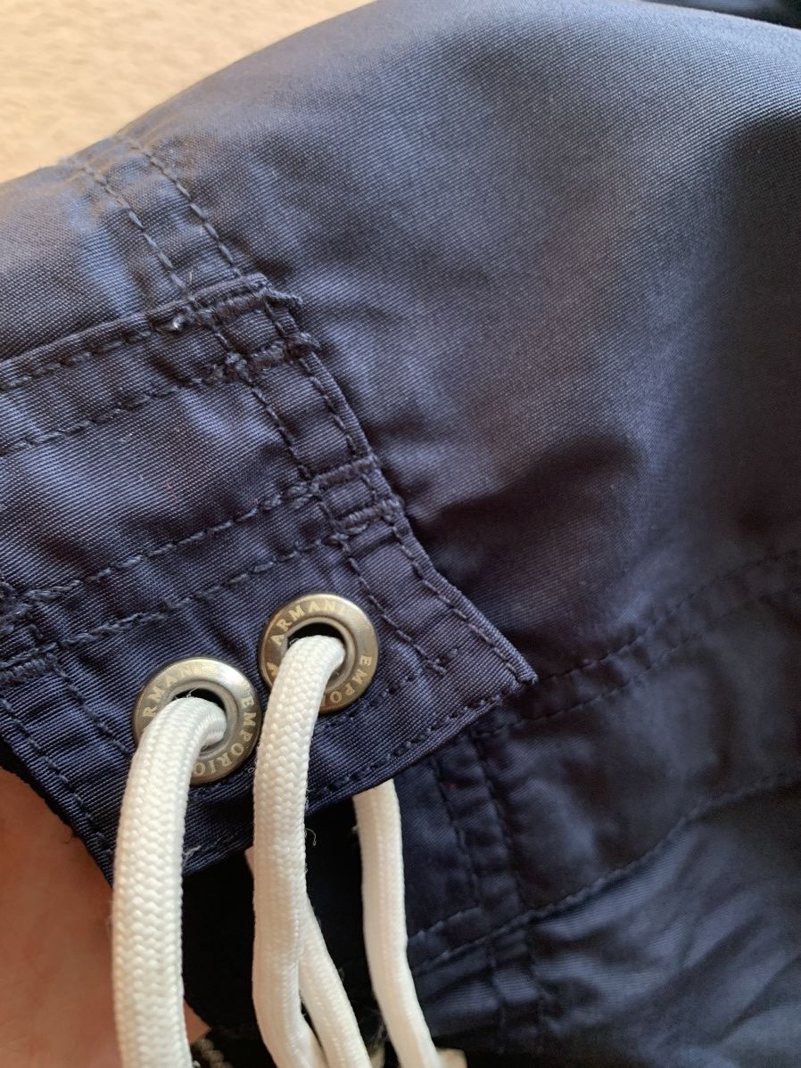 Armani × Vintage Emporio Armani vintage Y2K baggy Shorts Size US 36 / EU 52 - 5 Thumbnail