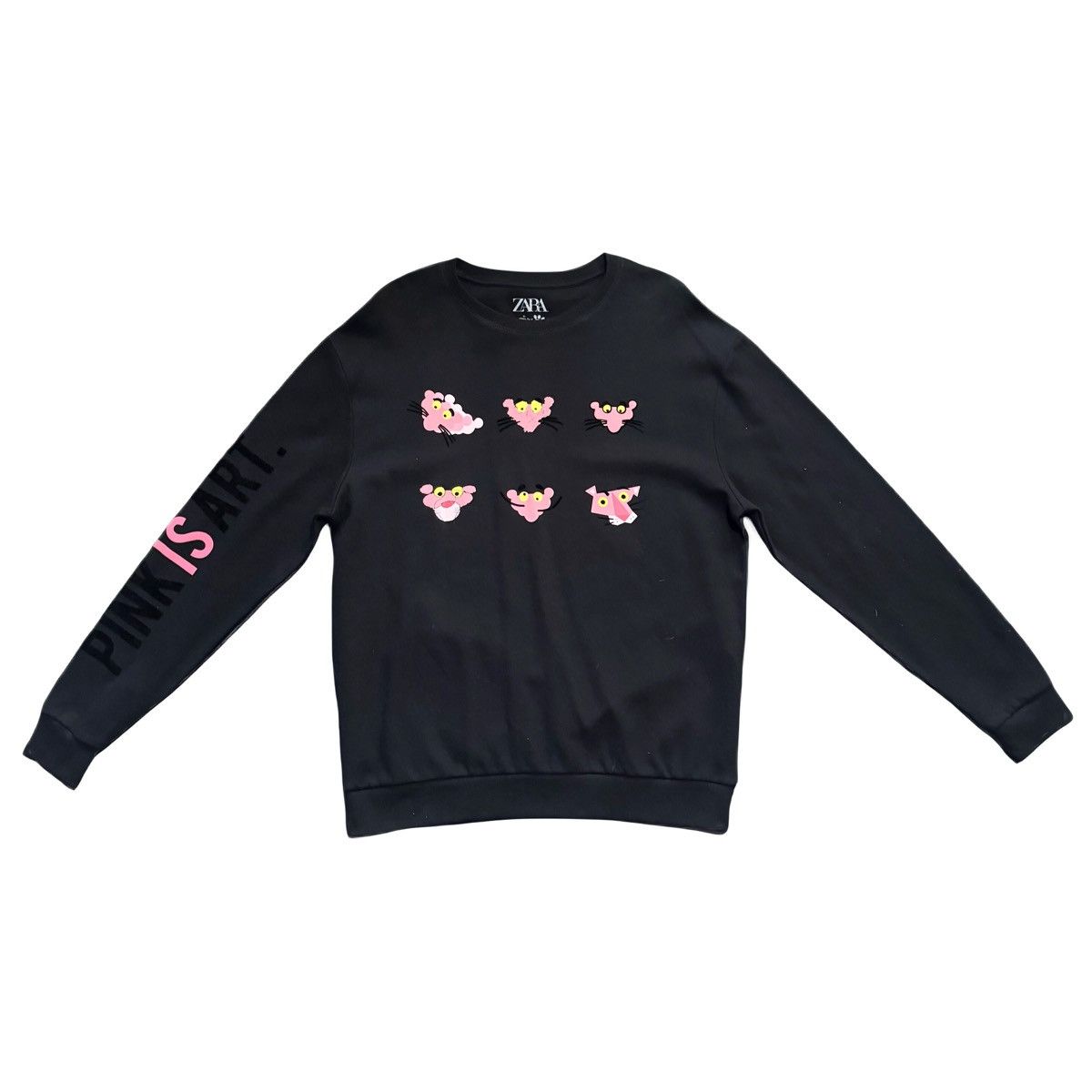 Zara Zara Men’s Pink Panther Sweater Size US L / EU 52-54 / 3 - 1 Thumbnail
