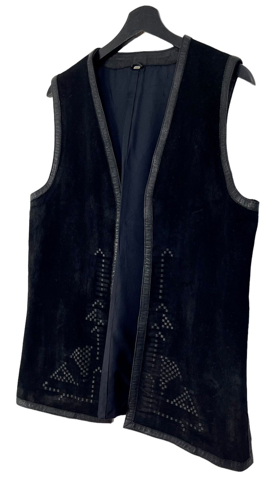 Genuine Leather Vintage Mylene Suede Leather Vest Size US L / EU 52-54 / 3 - 3 Thumbnail