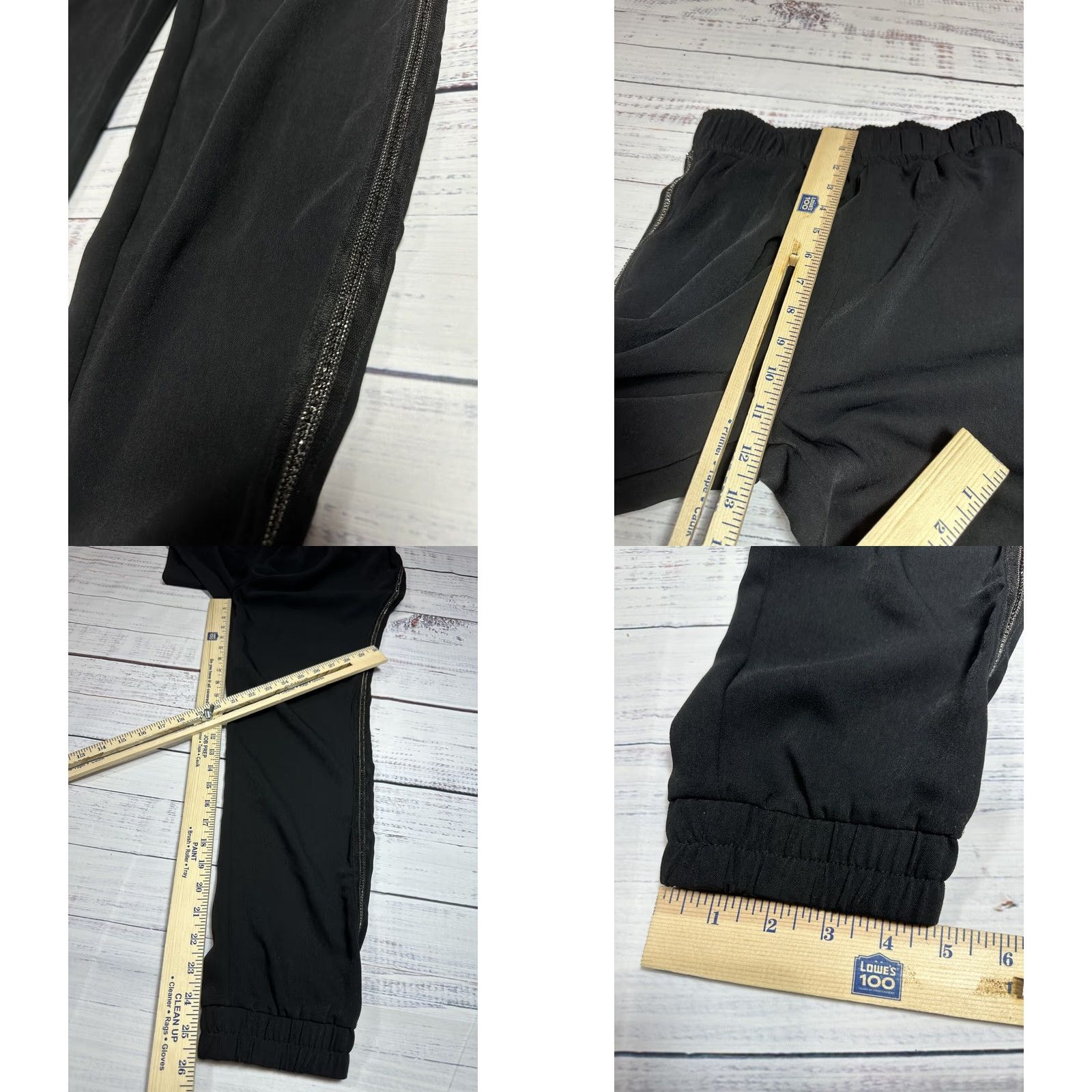 BB Dakota BB Dakota Steve Madden Black Jogger Pants Pull On High Rise Side Stripe Sz S NWT Women Size 28" / US 6 / IT 42 - 8 Thumbnail