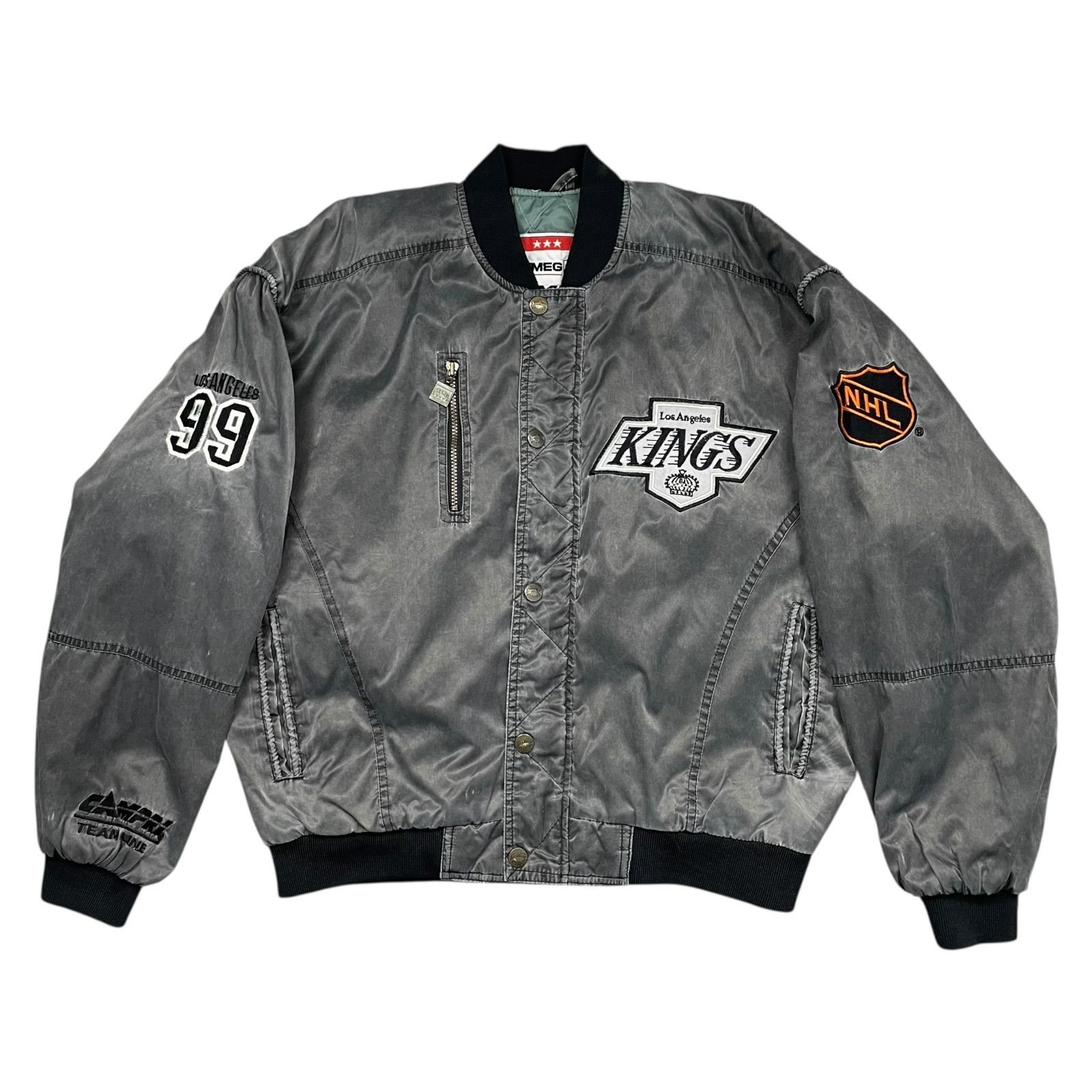NHL RARE VTG 90s LOS ANGELES KINGS GRETZKY NUTMEG SATIN JACKET M Size US M / EU 48-50 / 2 - 2 Thumbnail