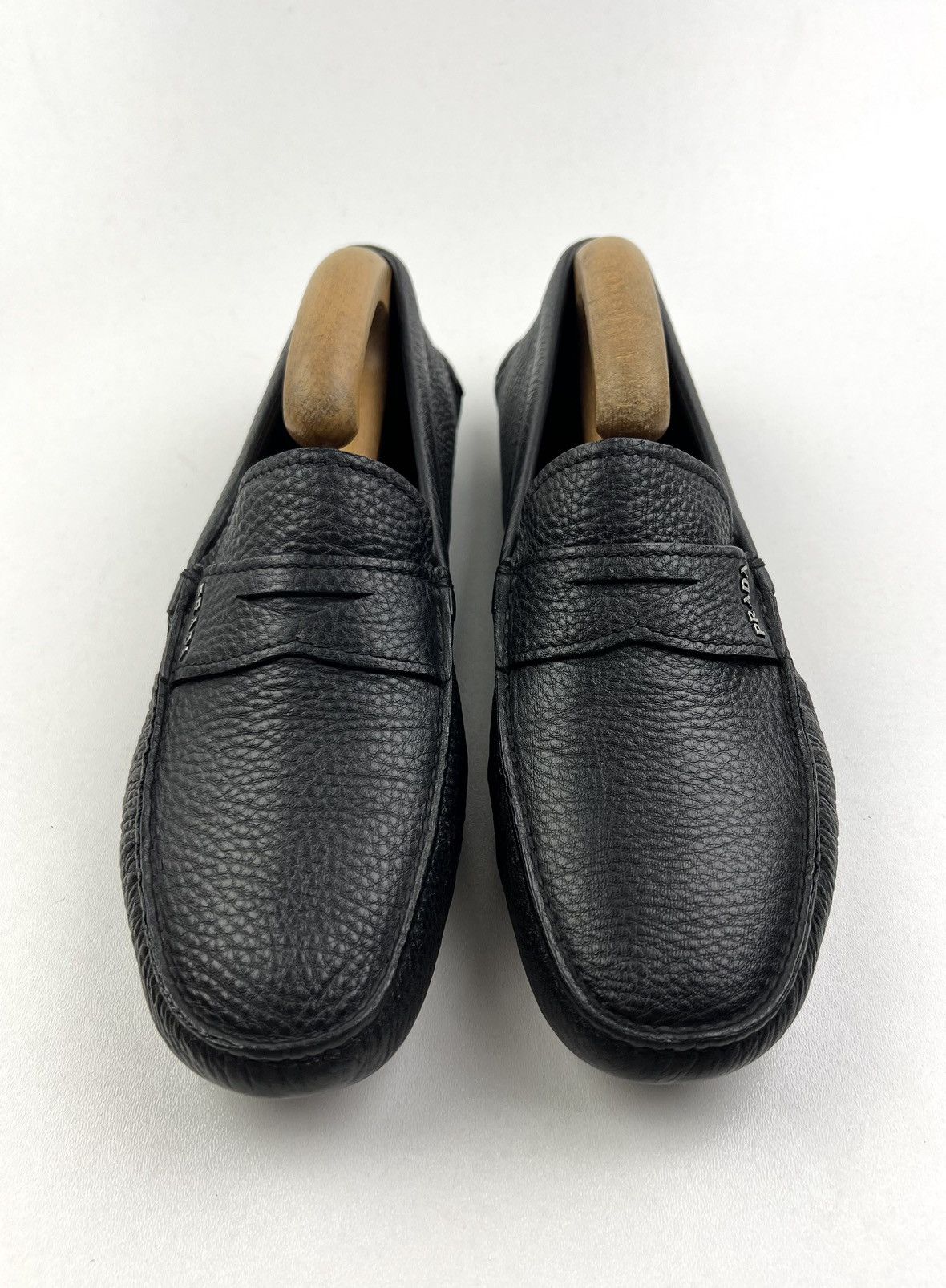 Prada PRADA Loafers Penny Leather Shoes SAFFIANO Black Men's Size US 8 / EU 41 - 3 Thumbnail