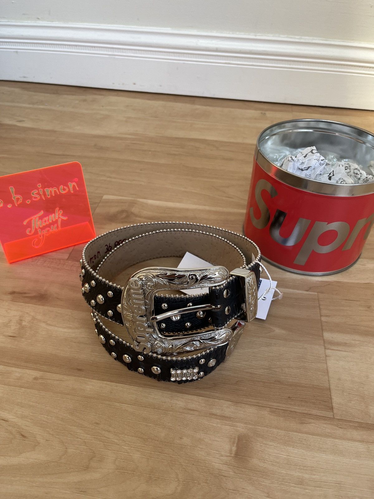 B.B. Simon × Streetwear × Supreme Supreme B.B. Simon Belt Black  