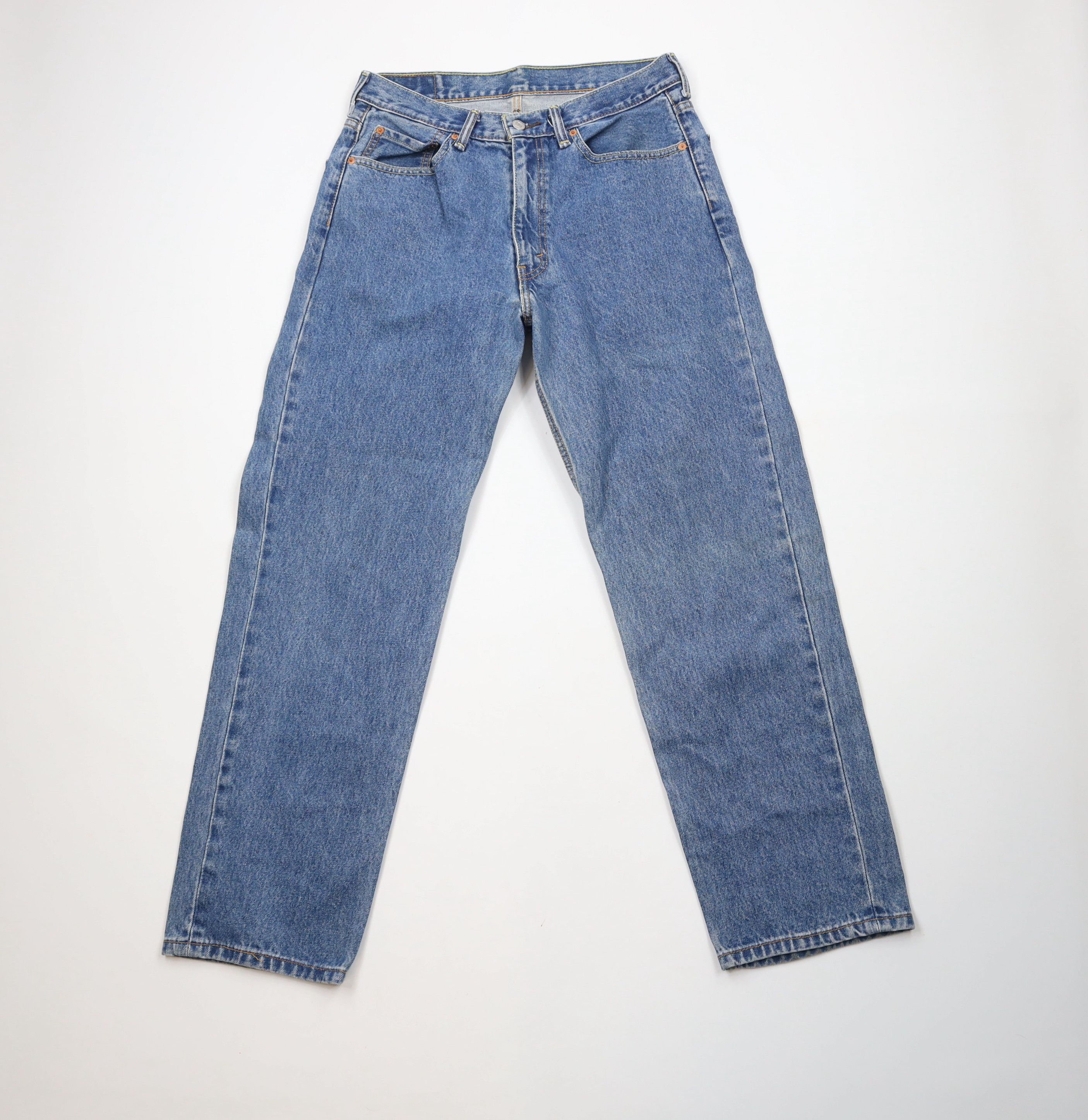 Levi's × Vintage Vintage Y2K Levis 550 Relaxed Fit Denim Jeans Blue Cotton Size US 34 / EU 50 - 1 Thumbnail