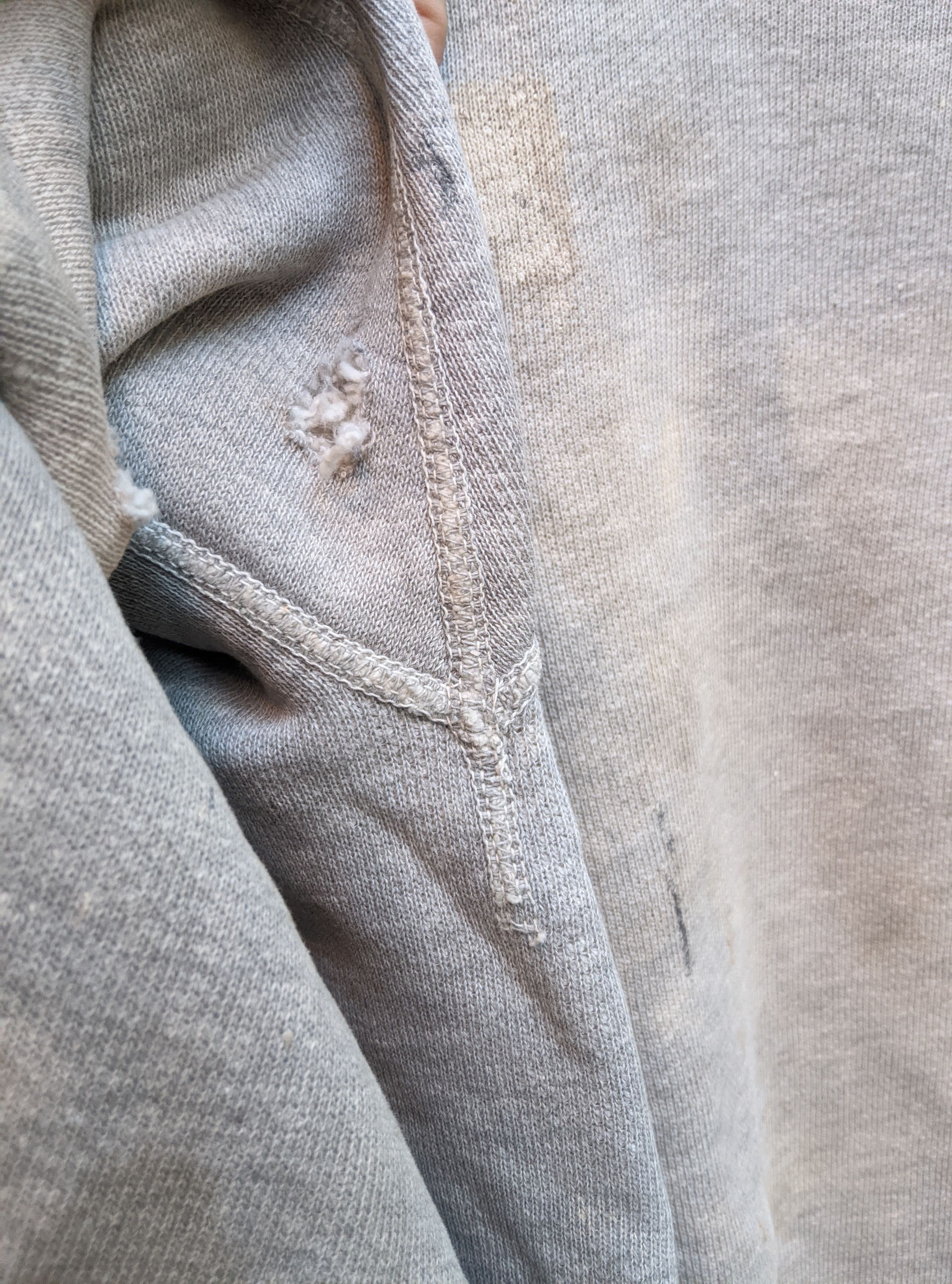 Vintage Vintage 40s destroyed single v sweatshirt afterhood Size US L / EU 52-54 / 3 - 11 Thumbnail