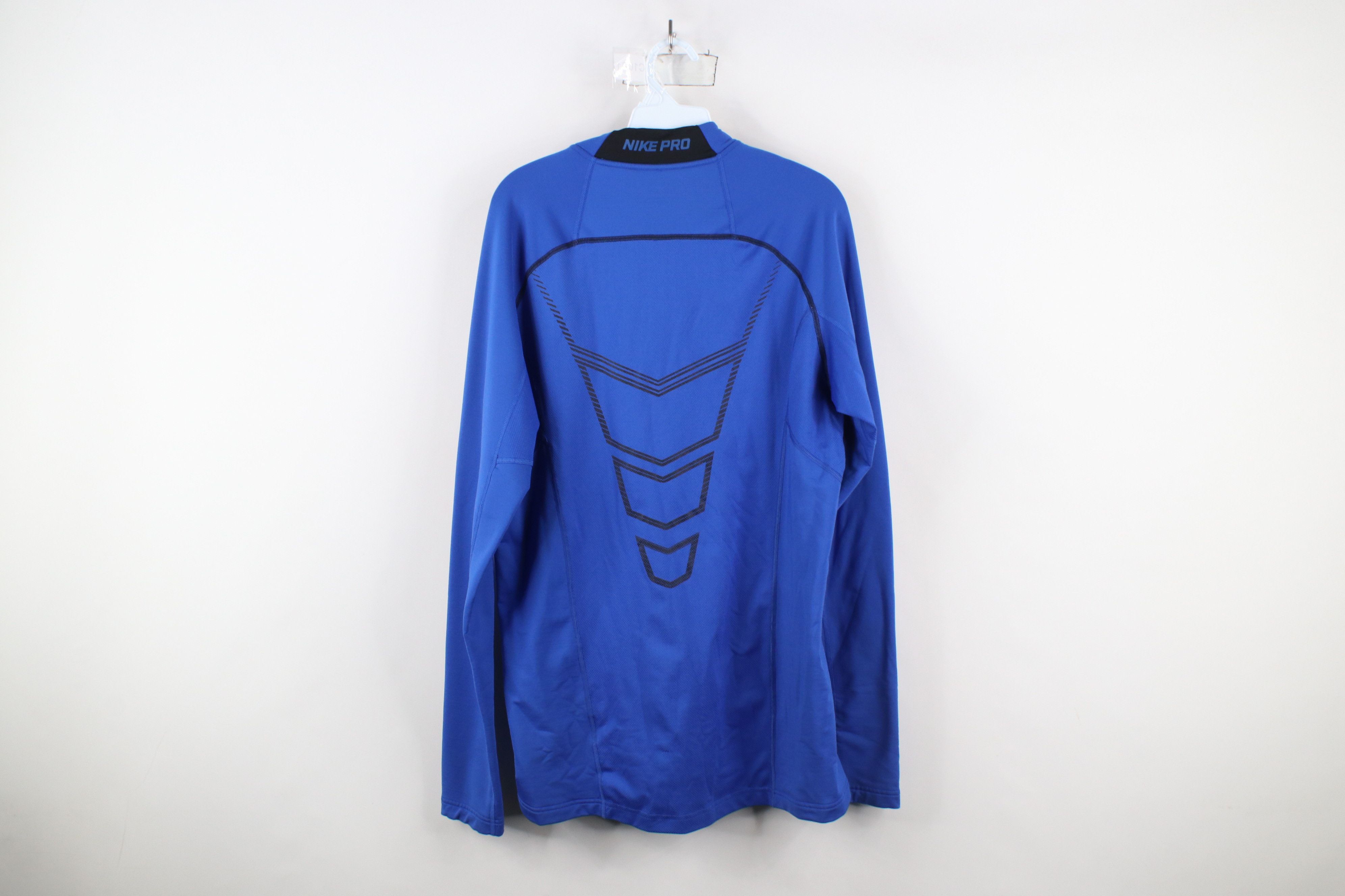 Nike × Vintage Nike Pro Combat Compression Fitted Half Zip Pullover Sweater Size US L / EU 52-54 / 3 - 11 Thumbnail