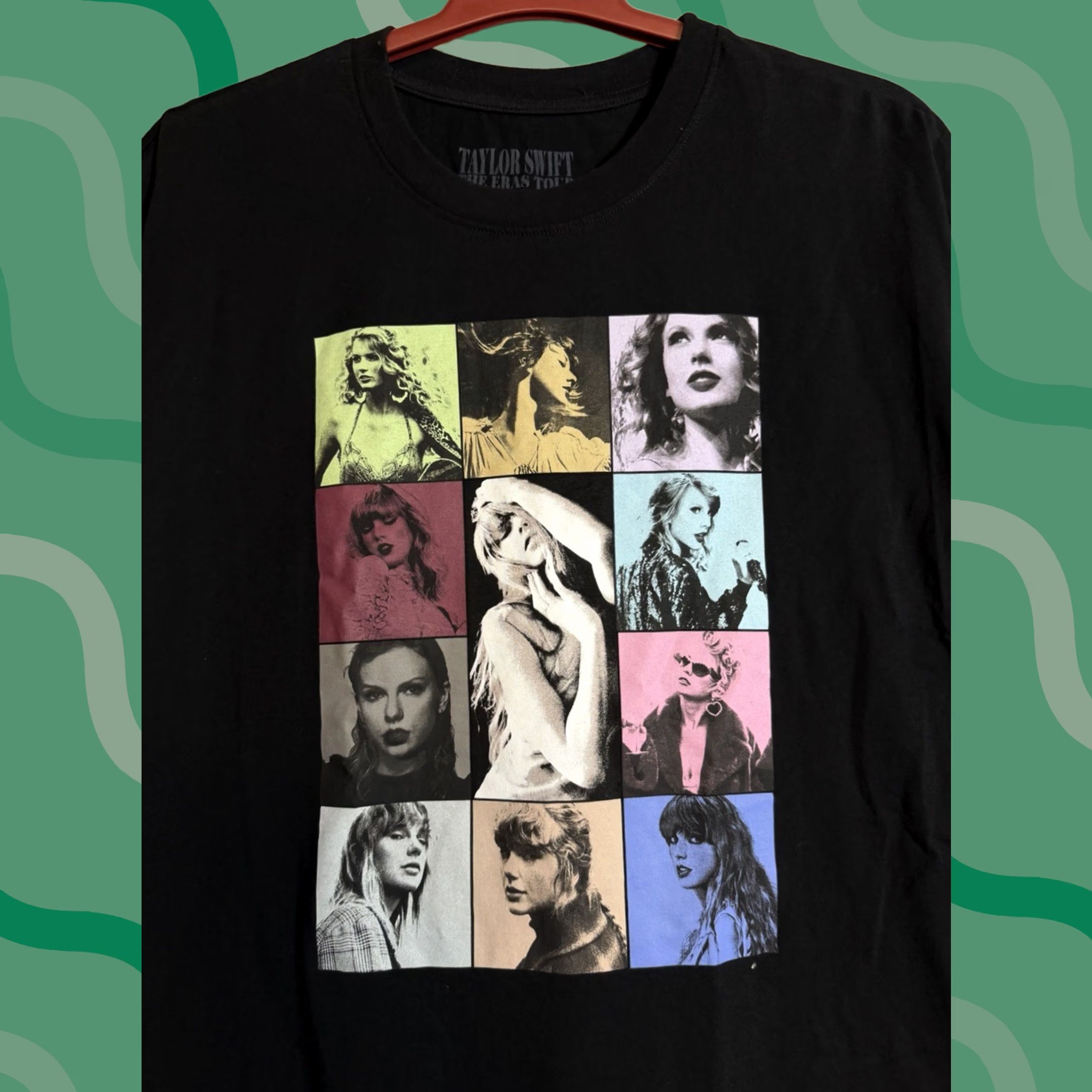 Vintage Taylor Swift The Eras Black Tour Shirt L Unisex Adults Black 23-24 Mens/Womens Size US L / EU 52-54 / 3 - 1 Thumbnail