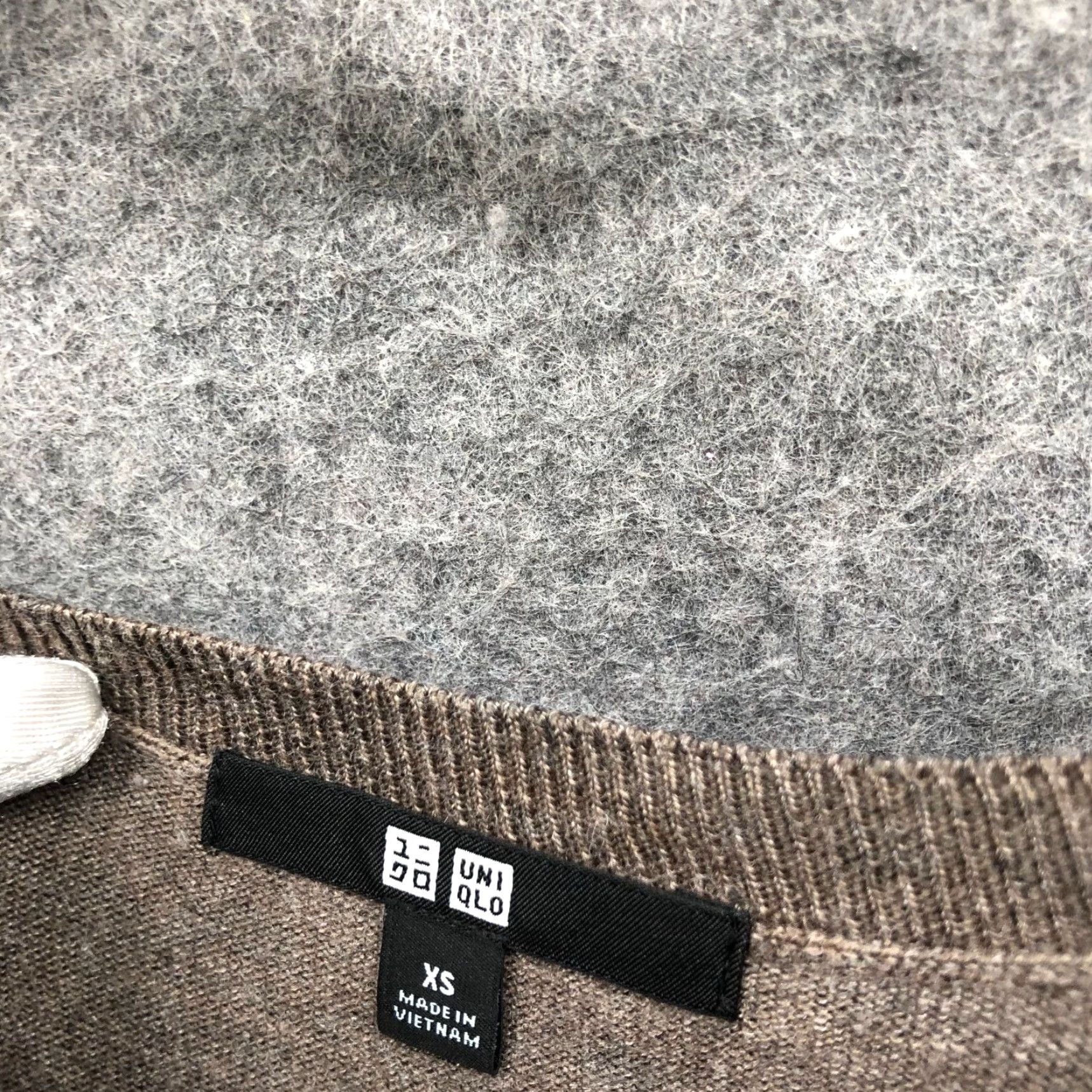 Uniqlo Uniqlo Merino Blend Boat Neck Sweater Dress Women XS Light Brown Midi Lightweight Womens Size XS / US 0-2 / IT 36-38 - 6 Thumbnail