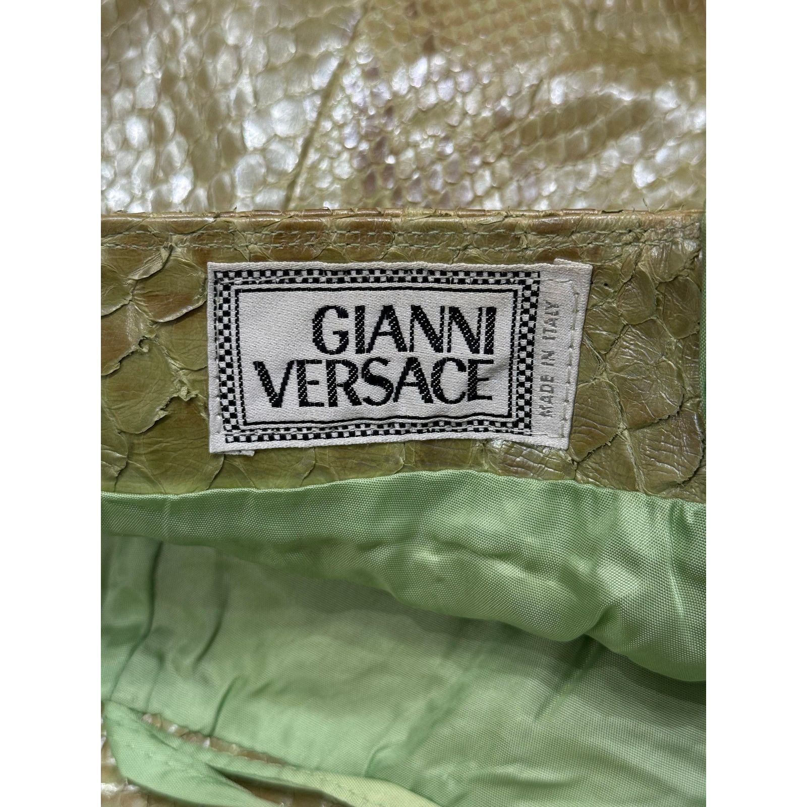 Versace 1990s Gianni Versace real Python mini skirt Size 30" / US 8 / IT 44 - 2 Thumbnail