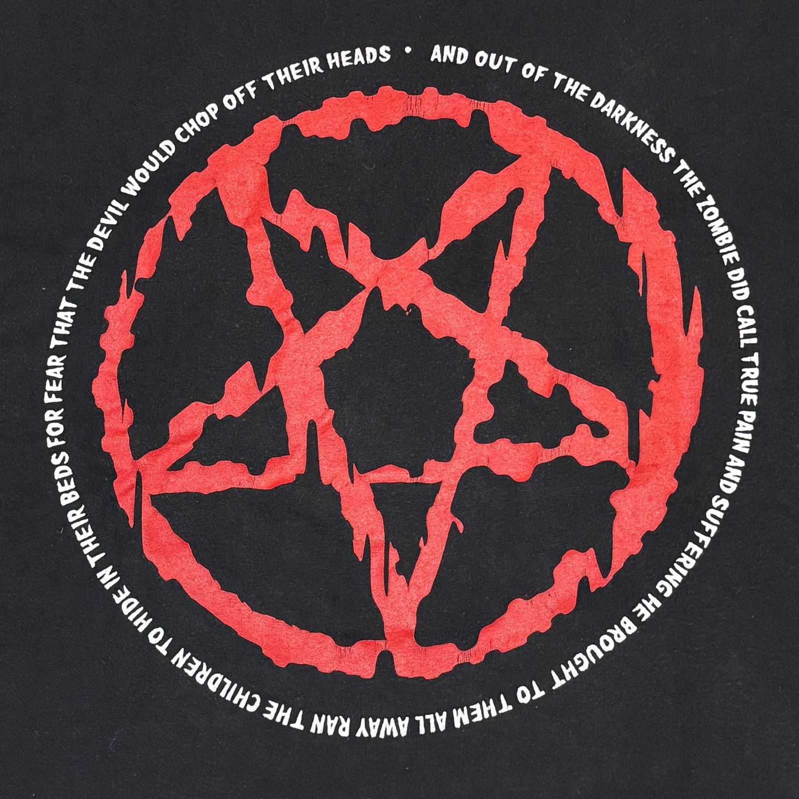 Band Tees × Vintage Vintage 1998 Rob Zombie Hellbilly Deluxe Shirt XL Pentagram Size US XL / EU 56 / 4 - 4 Thumbnail