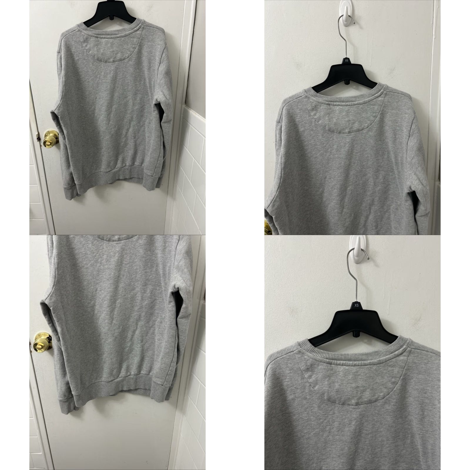 Superdry VINTAGE Superdry Sweatshirt Crewneck Mens XL Gray Logo Pullover L/S Graphic Print Knit Cotton (25” Length, 22” Pit to Pit) Size US XL / EU 56 / 4 - 8 Thumbnail