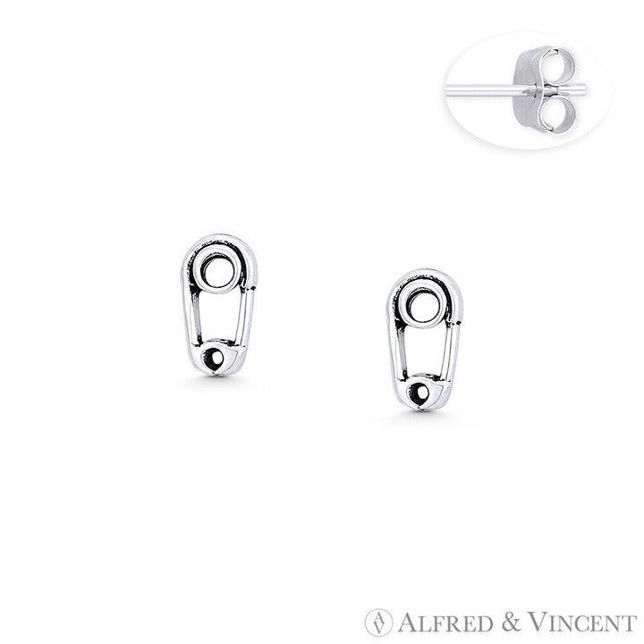 Other Baby Diaper Safety Pin Charm Stud Earrings Size ONE SIZE - 1 Preview