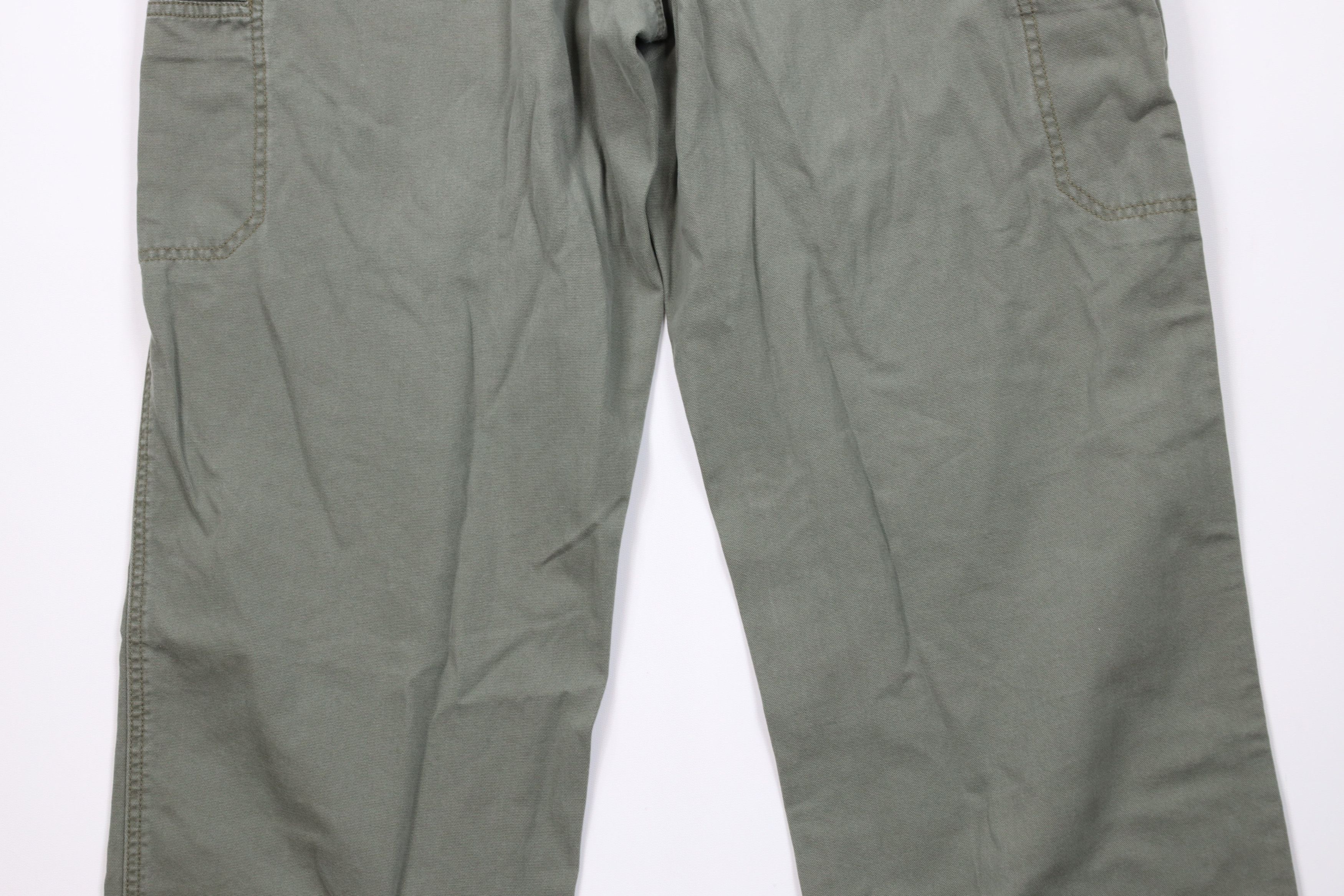L.L. Bean Vintage LL Bean Canvas Wide Leg Cargo Pants Green Cotton Size US 40 / EU 56 - 11 Thumbnail