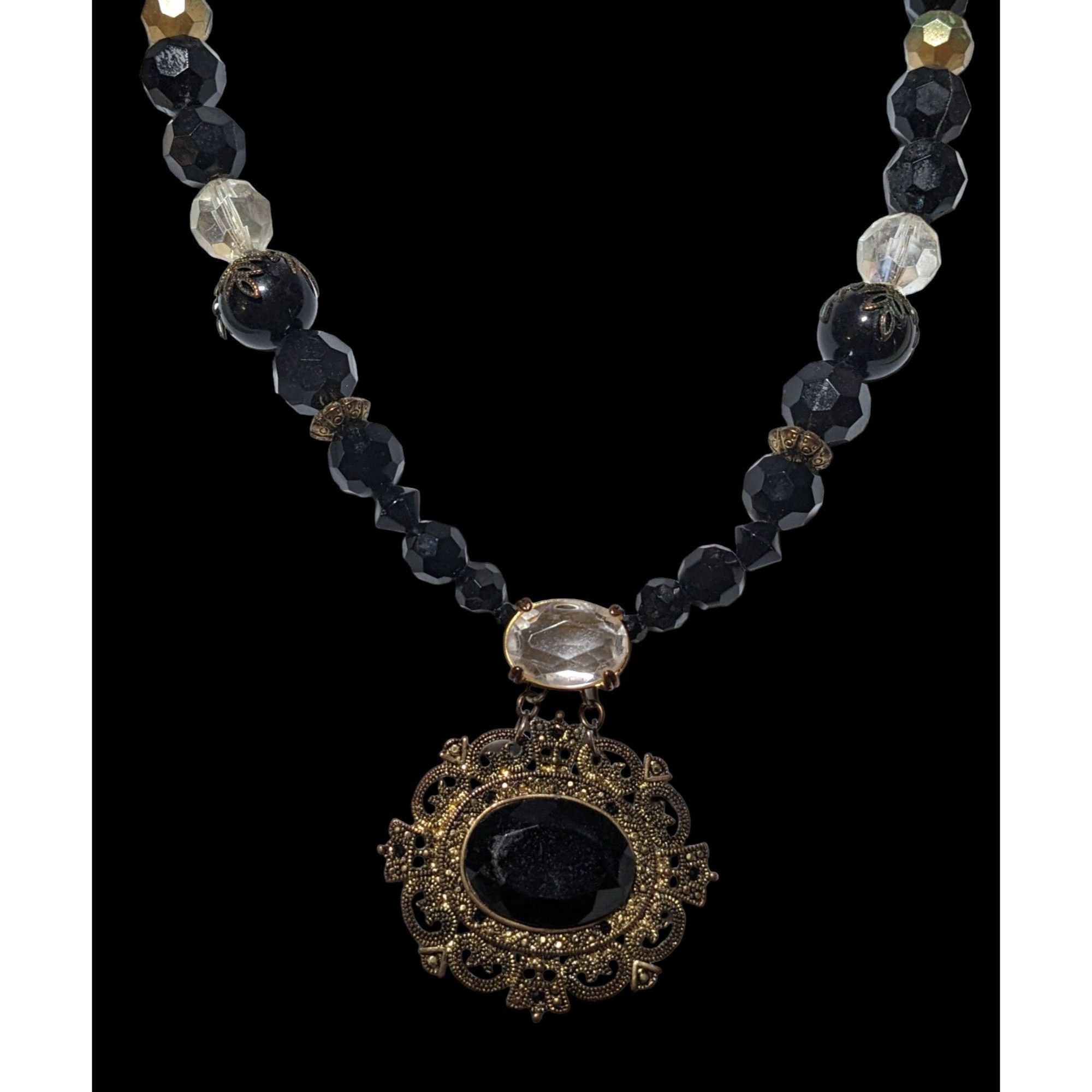 Other Upcycled Vintage Victorian Gemmed Necklace Size ONE SIZE - 2 Thumbnail