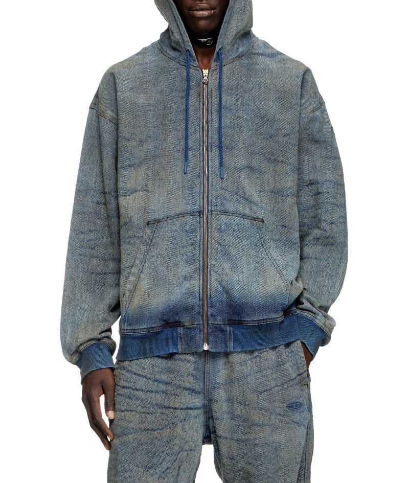 Diesel o1mle0426 D-Hari FSF Sweatshirt Hoodie in Blue Size US S / EU 44-46 / 1 - 5 Thumbnail