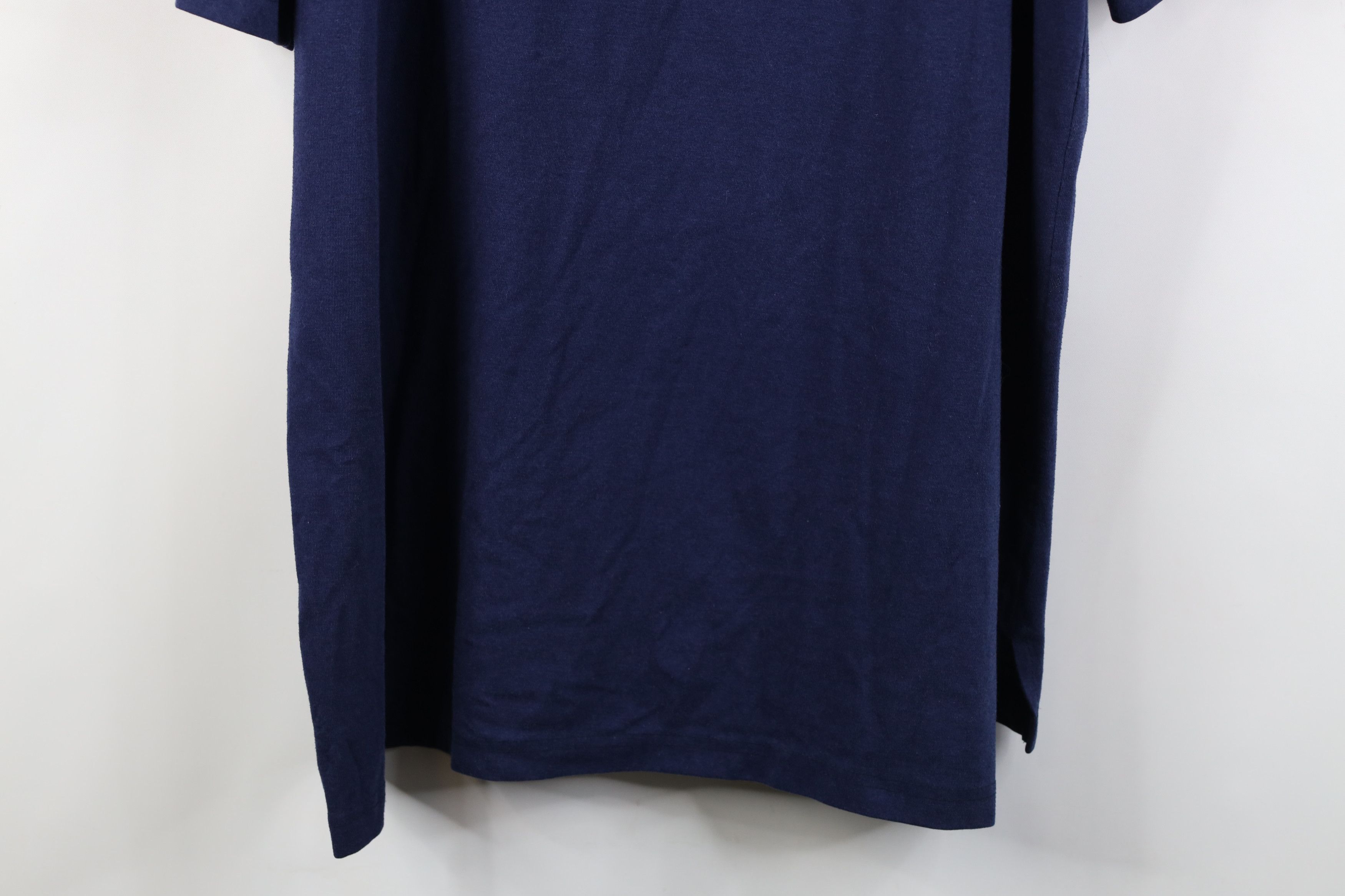Lee Vintage 90s Lee Pipes USA Baggy Fit T-Shirt Navy Blue Size US XL / EU 56 / 4 - 12 Thumbnail