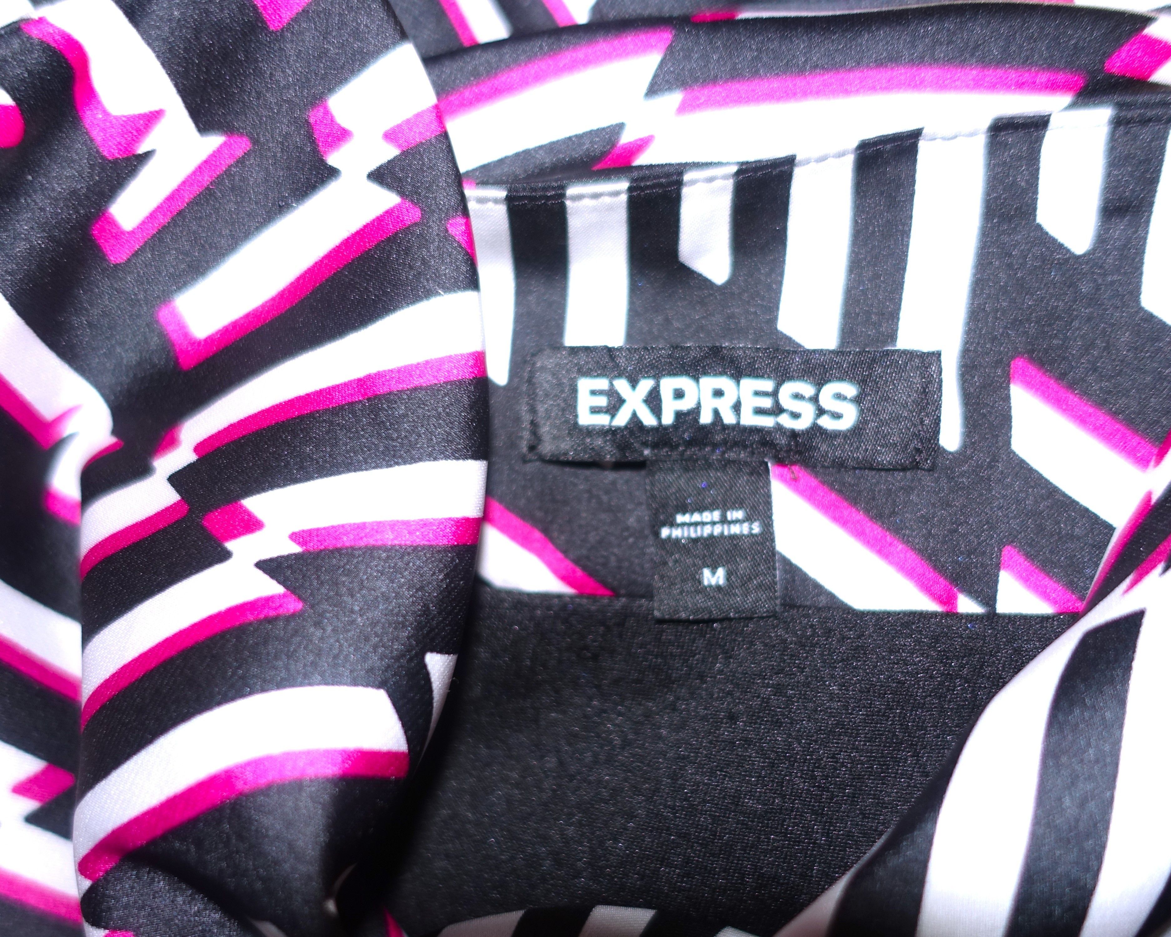 Express Express Black Fuchsia Striped Maxi Dress M Size M / US 6-8 / IT 42-44 - 7 Thumbnail
