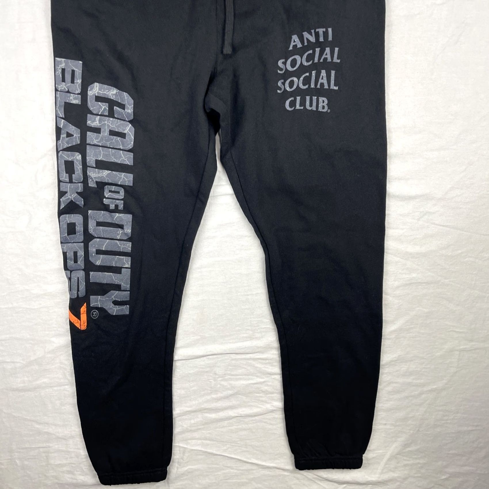 Anti Social Social Club VINTAGE Anti Social Social Club Call Of Duty Black Ops 7 Sweatpants Mens M Black Size US 31 - 3 Thumbnail