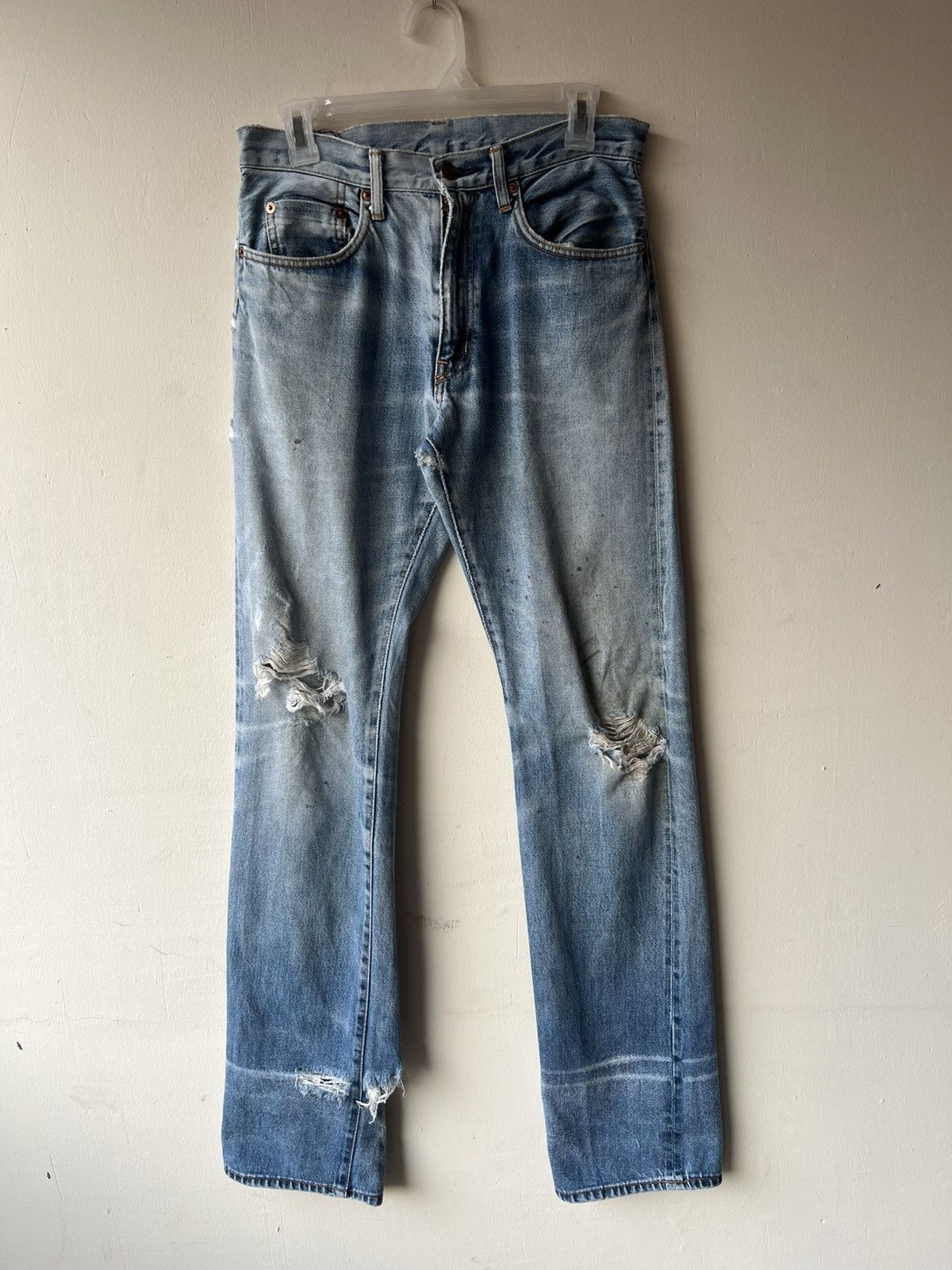 Hysteric Glamour Trashed Vintage Hysteric Glamour Faded Denim Selvedge Jeans Size US 29 - 2 Thumbnail