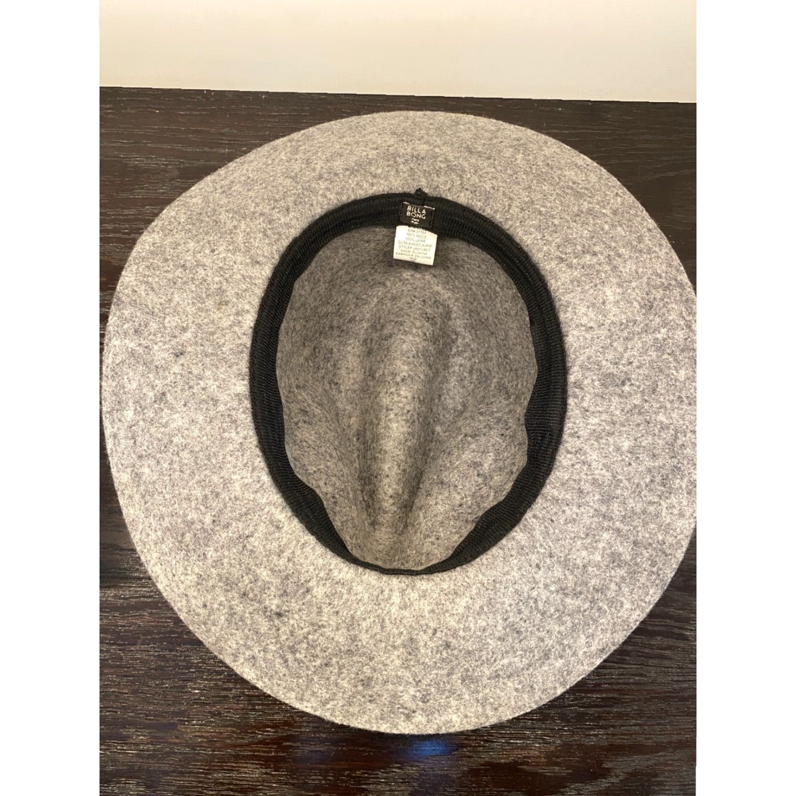 Billabong Billabong Hat Women One Size Gray Wool Felt Fedora Outdoor Travel Western Classic City Hunting Nature Outdoor Size ONE SIZE - 7 Thumbnail