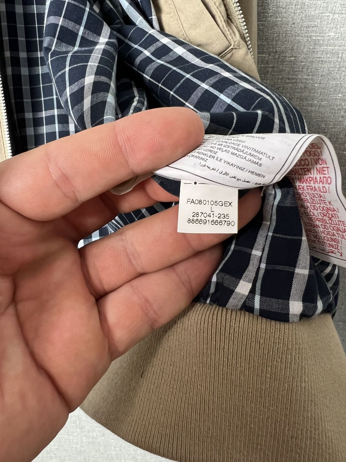 Nike × Vintage Vintage Nike Sportswear Plaid Lined Collared Bomber Jacket Size US L / EU 52-54 / 3 - 23 Thumbnail