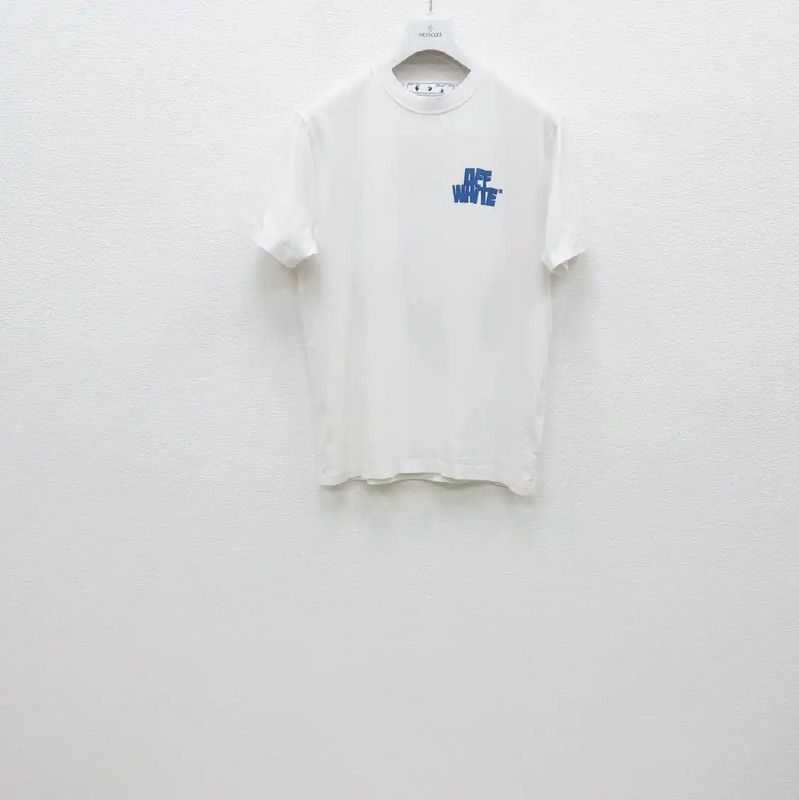 Off-White Off-White White Cotton Short Sleeve T-Shirt 0089 Size US L / EU 52-54 / 3 - 1 Thumbnail