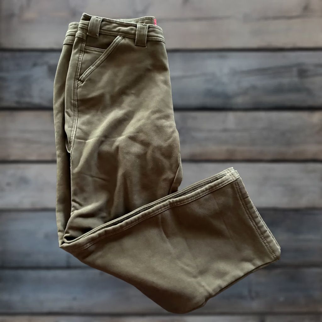 CHOCOOLATE Coleman Pants Carpenter Fleece Lined Chocolate 36/30 Mens Regular Brown Winter Workwear Size US 36 / EU 52 - 1 Thumbnail