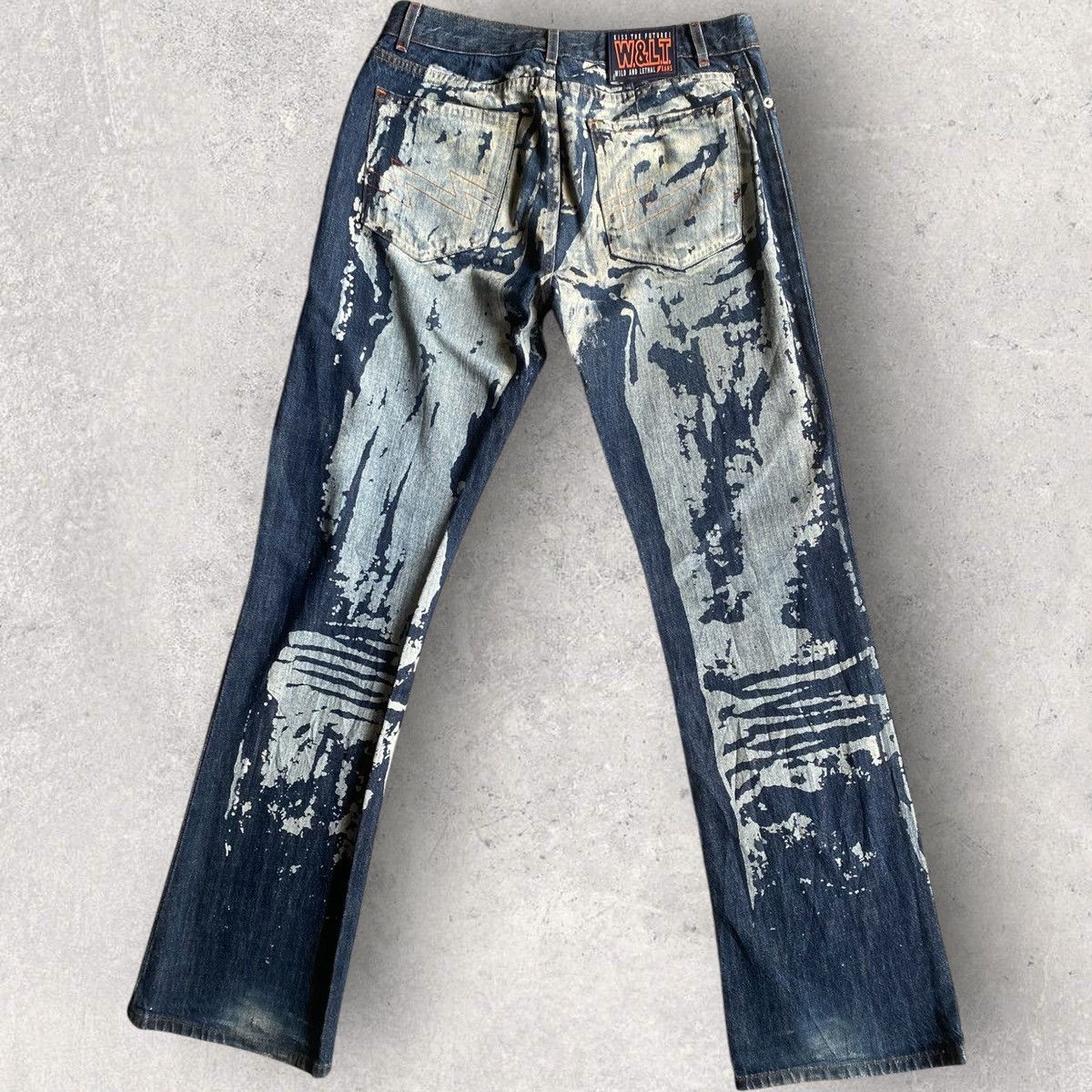 W&LT W&Lt Painted Jeans Size US 30 / EU 46 - 3 Thumbnail