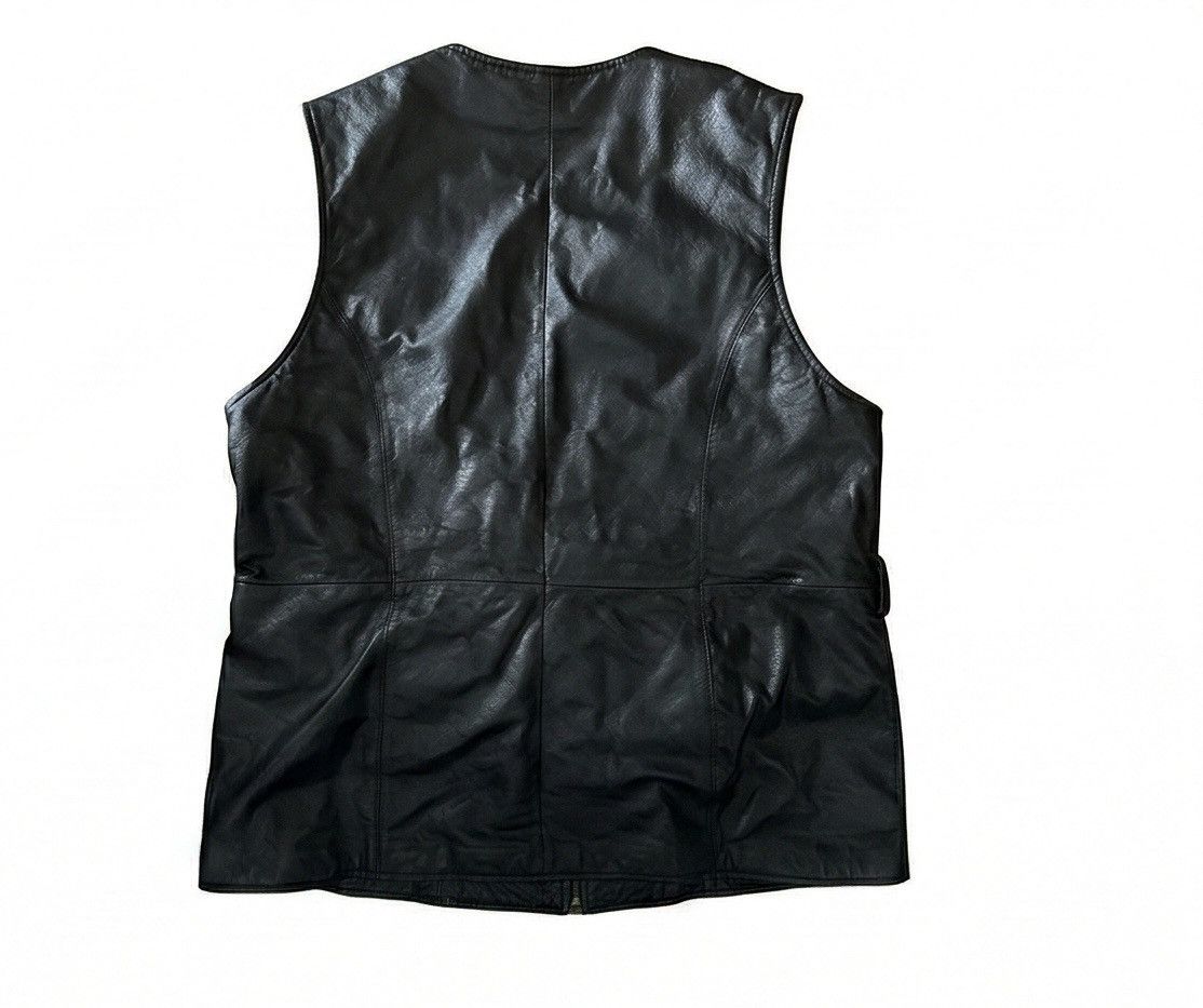 Other Otello Pelle 1990 vintage leather vest Size US M / EU 48-50 / 2 - 2 Thumbnail