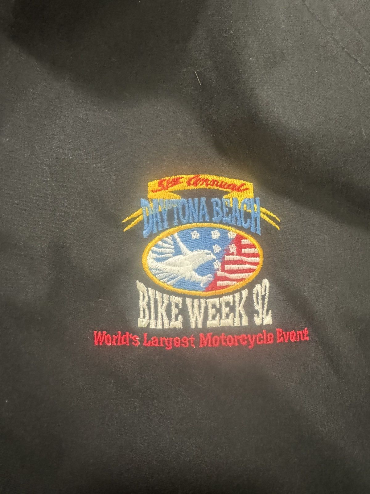 Swingster 🔥 Vintage 1992 Daytona Beach Bike Week Jacket – Made in USA Size US L / EU 52-54 / 3 - 1 Thumbnail