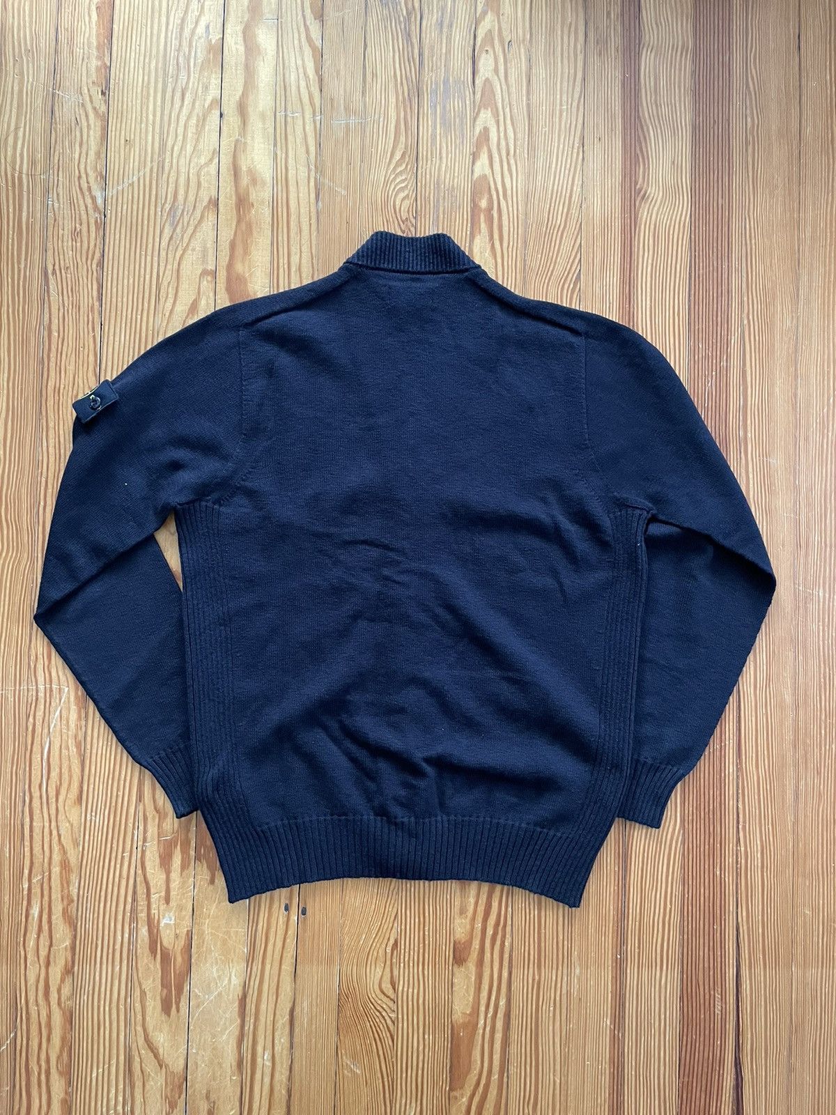 Stone Island Stone Island Stocking Stitch Knit Cardigan Black Size US L / EU 52-54 / 3 - 2 Thumbnail