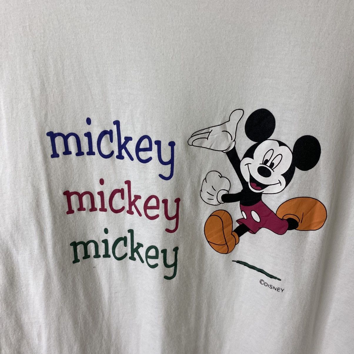 Mickey Mouse Vintage 1990s Disney Mickey Mouse T Shirt Size US M / EU 48-50 / 2 - 2 Thumbnail