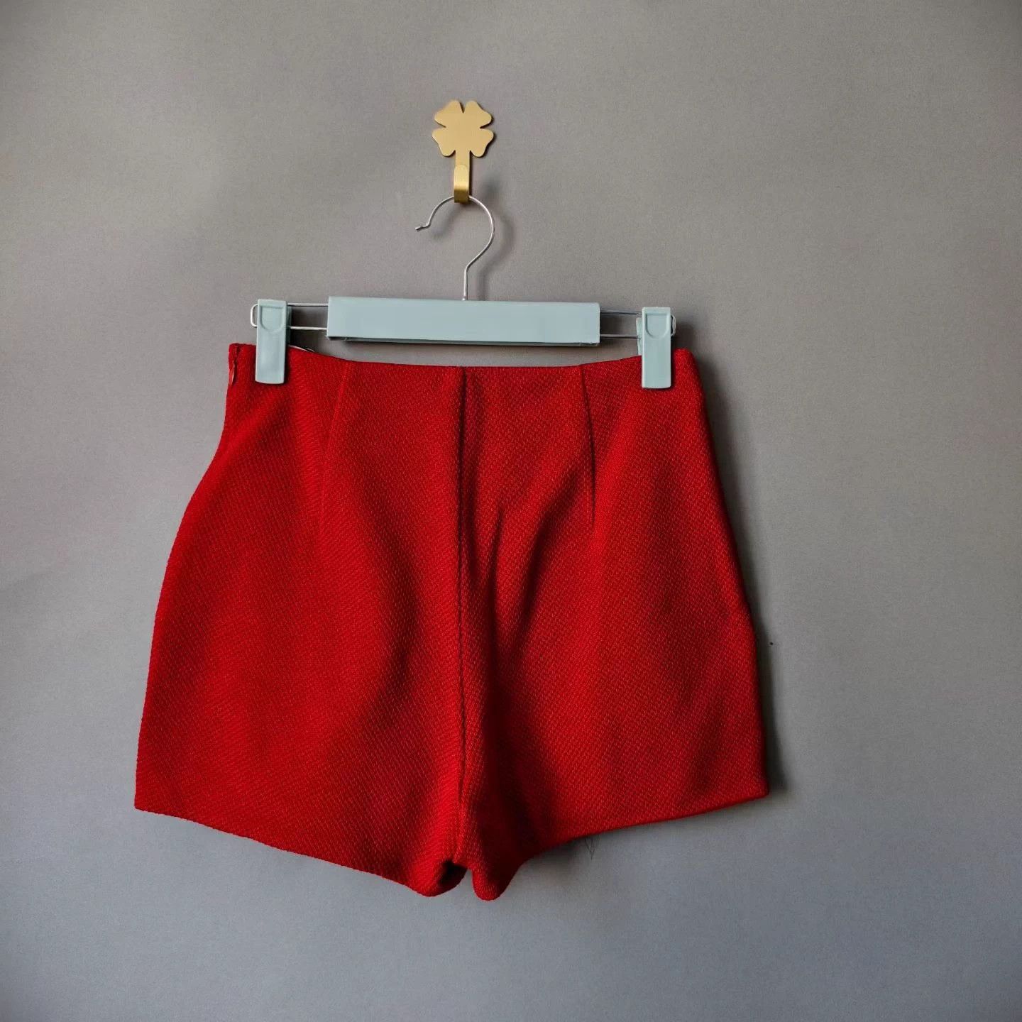 Hermes Hermes red cotton knit shorts 34 99 Size 25" / US 0 / IT 36 - 2 Thumbnail