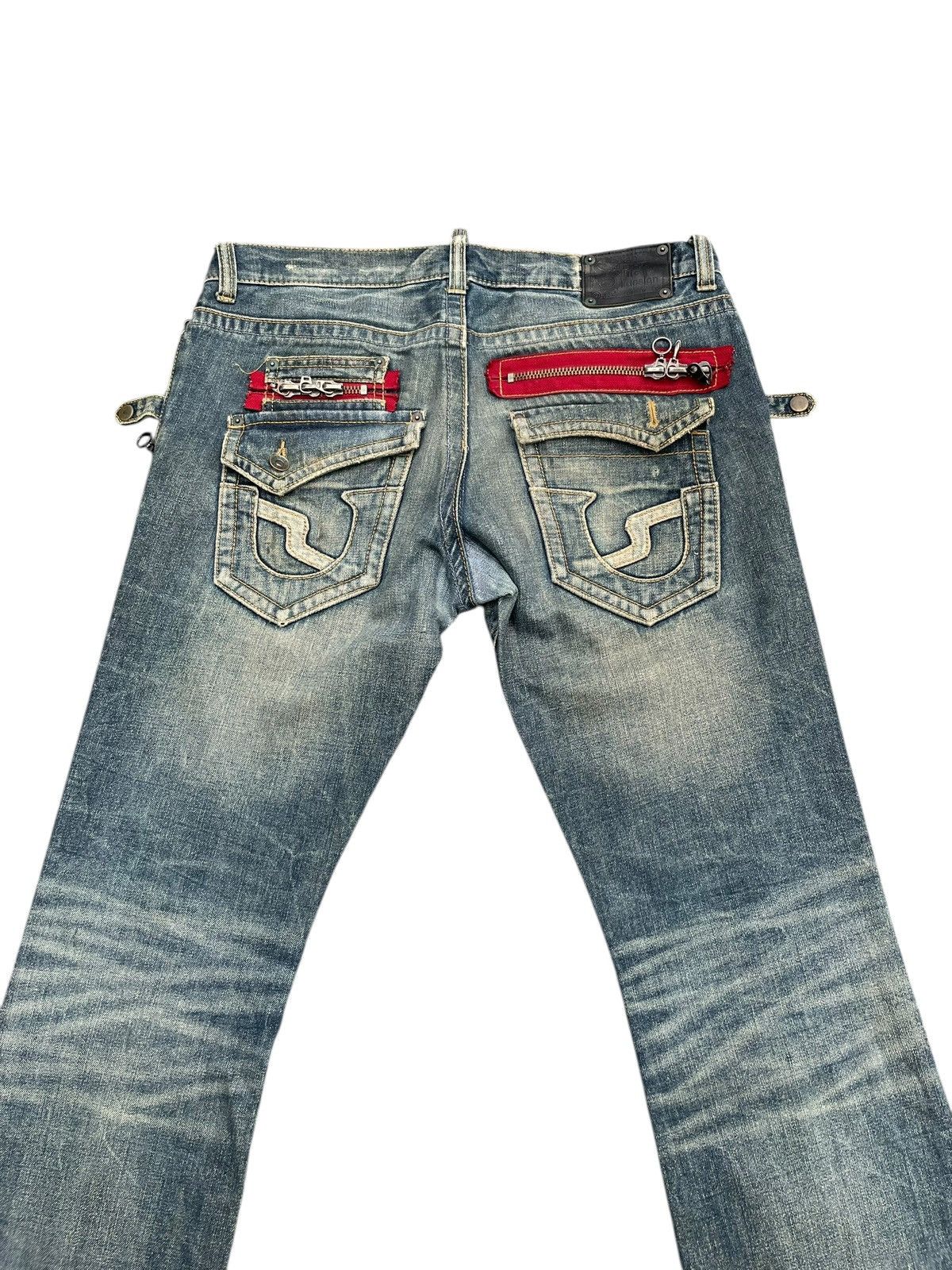 Japanese Brand Semantic Design Flare Distresed Denim Size US 36 / EU 52 - 10 Thumbnail