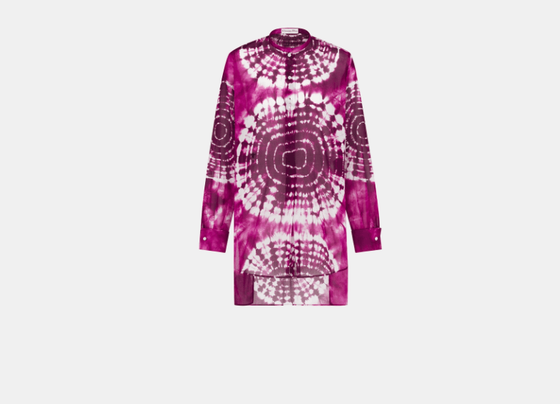 Dior o1w1db10326 521B55 Blouse in Purple/White Size XS / US 0-2 / IT 36-38 - 1 Thumbnail