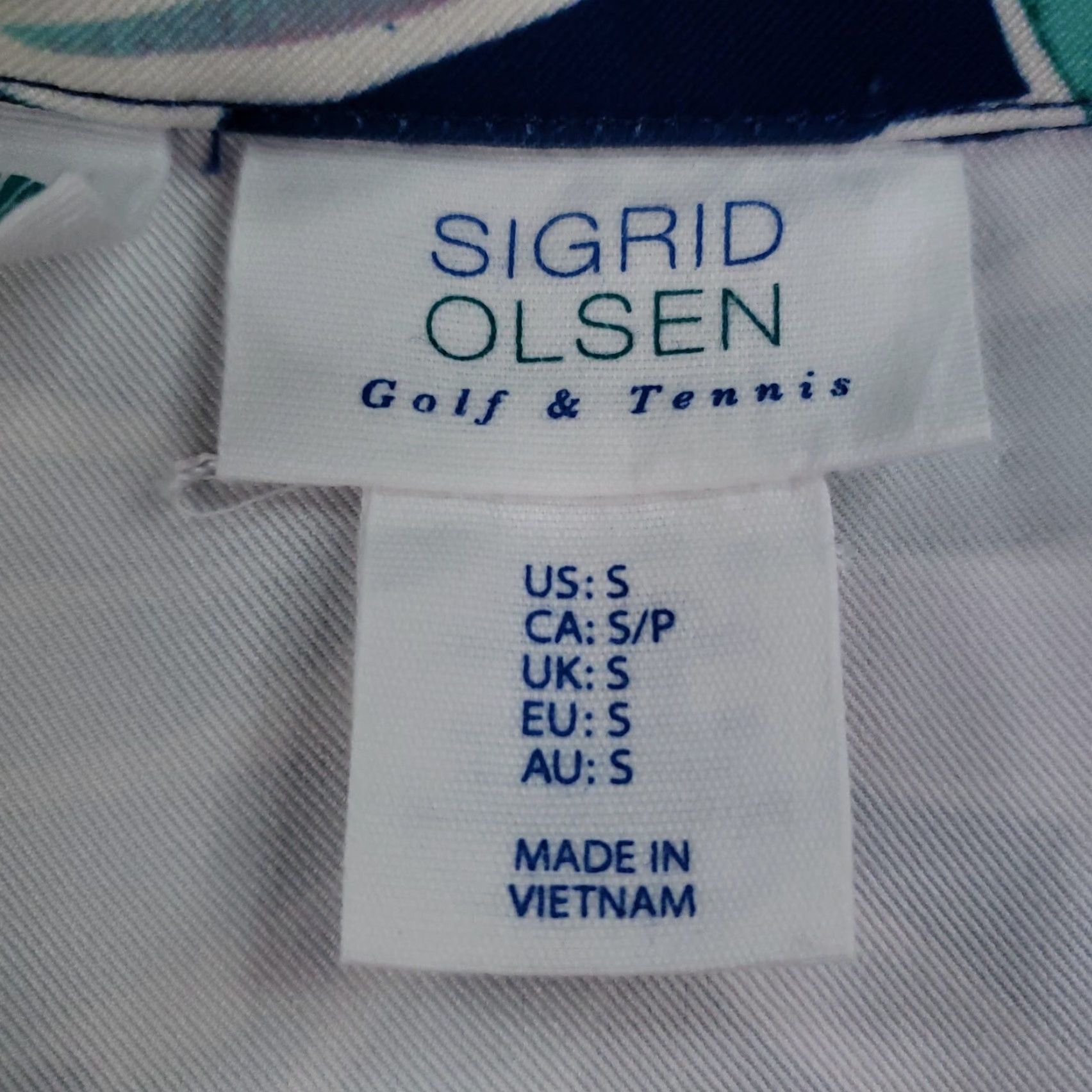 Pinko Sigrid Olsen Dress Womens Small Pink Blue Green Leaf Print Golf Tennis Pockets Size S / US 4 / IT 40 - 6 Thumbnail
