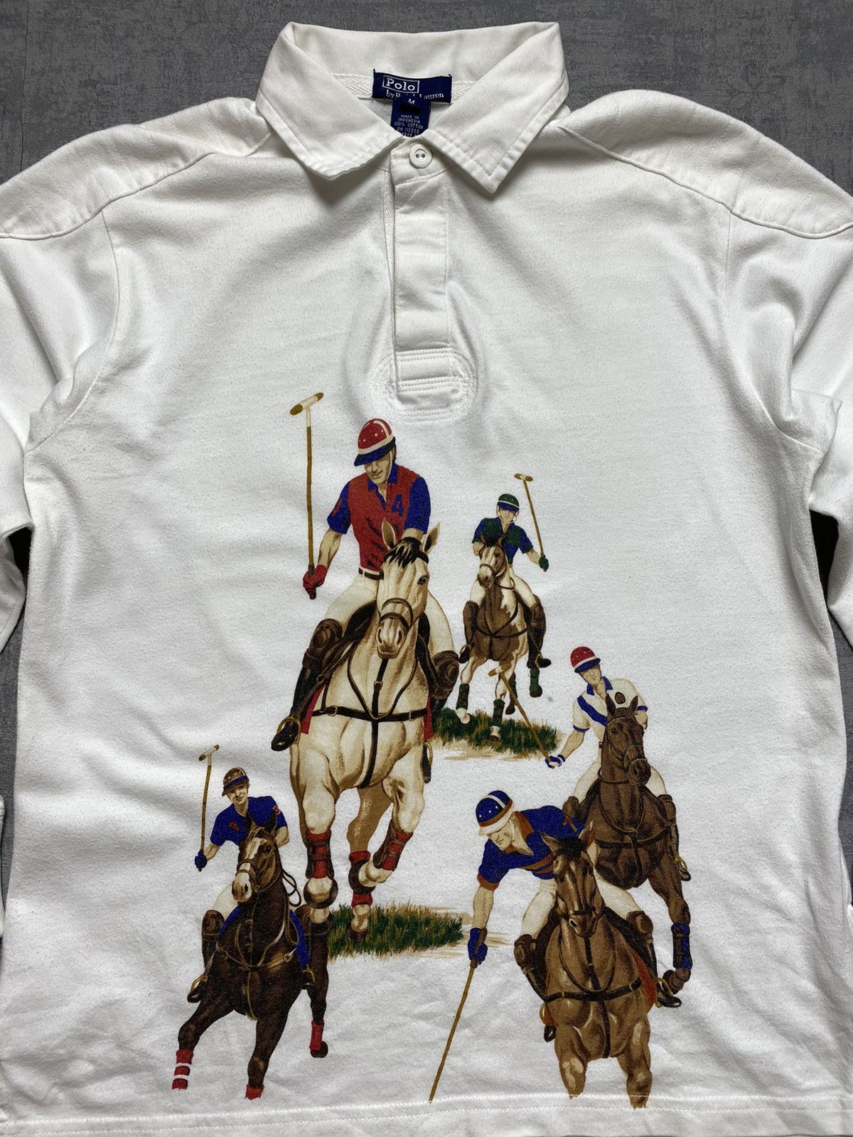 Polo Ralph Lauren Limited Edition Scenic 5 Five Horsemen Match Rugby Shirt Size M / US 6-8 / IT 42-44 - 3 Thumbnail