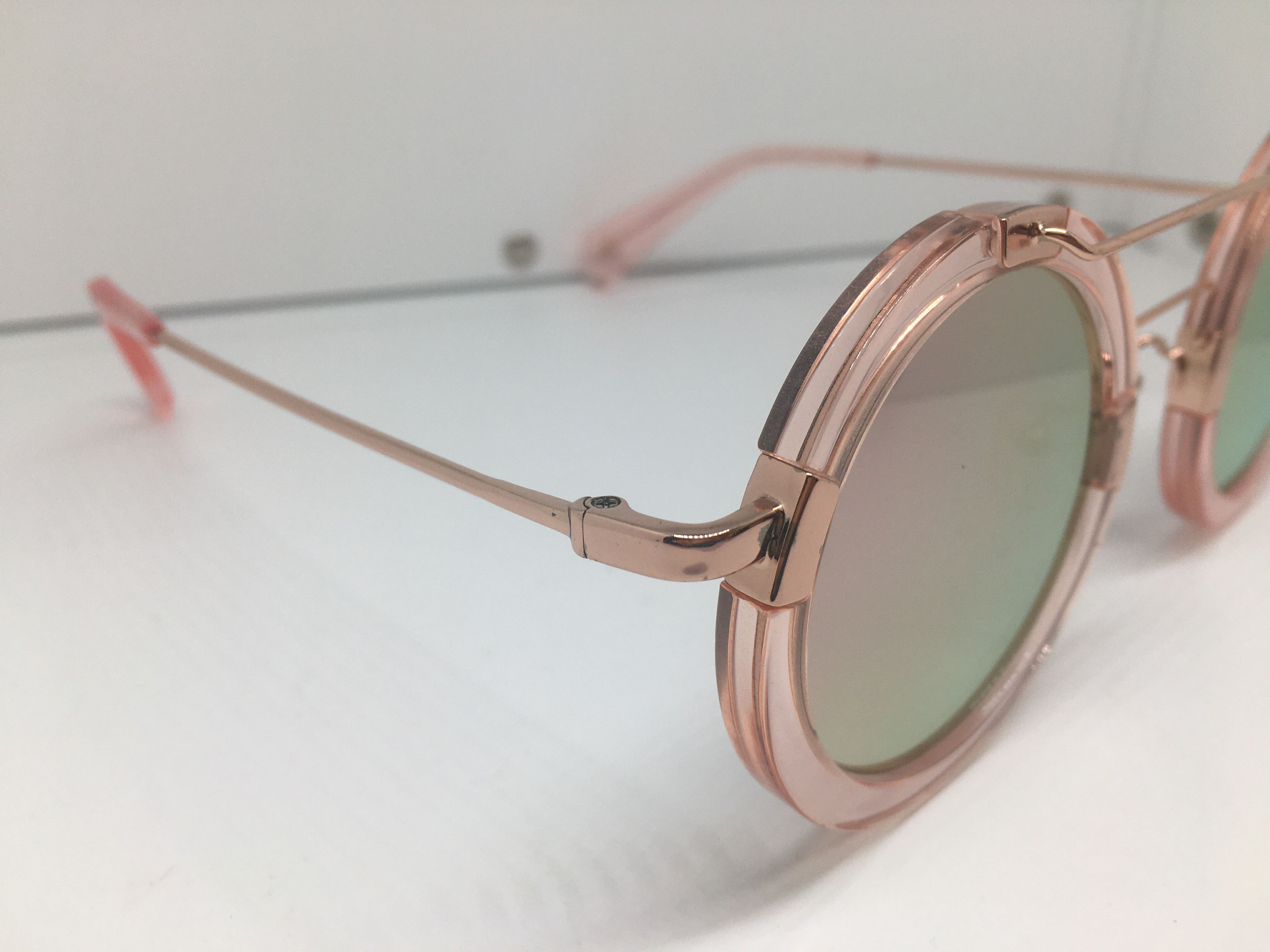 Yohji Yamamoto Yohji Yamamoto YY5006 Pink Round Sunglasses Frame Size ONE SIZE - 2 Thumbnail
