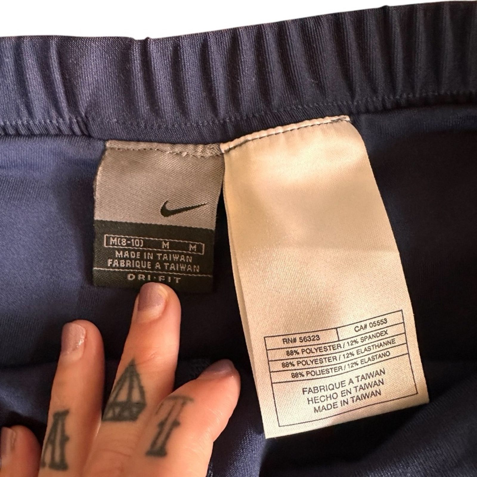 Nike Nike Dri-FIT Tennis Skirt – Navy Blue/White – Size M – EUC Size 28" / US 6 / IT 42 - 2 Thumbnail