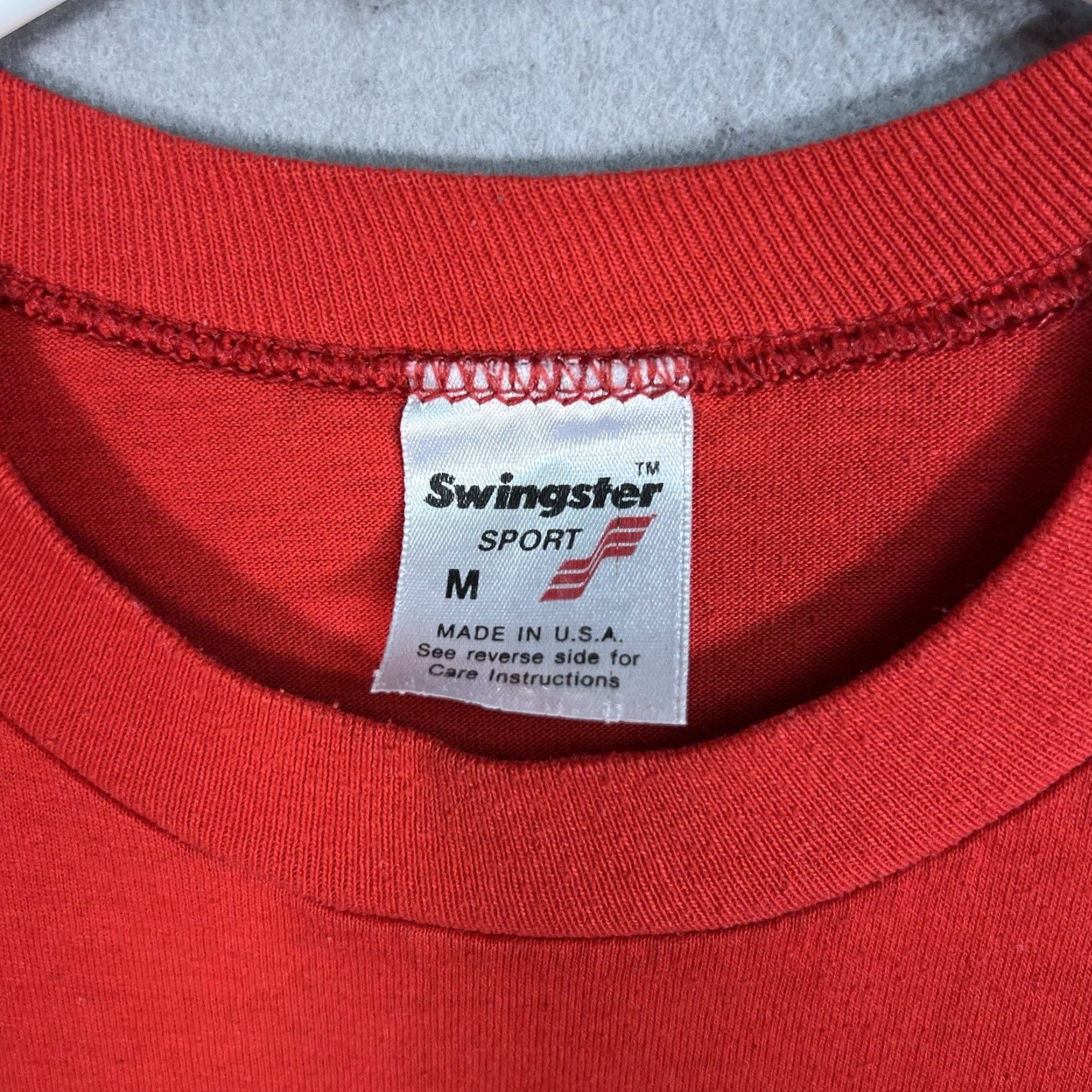 Vintage VINTAGE Swingster Calgary Flames T Shirt Adult Medium Red Mens 1990s Graphic Tee Sportswear/Beach - Men Size US M / EU 48-50 / 2 - 5 Thumbnail